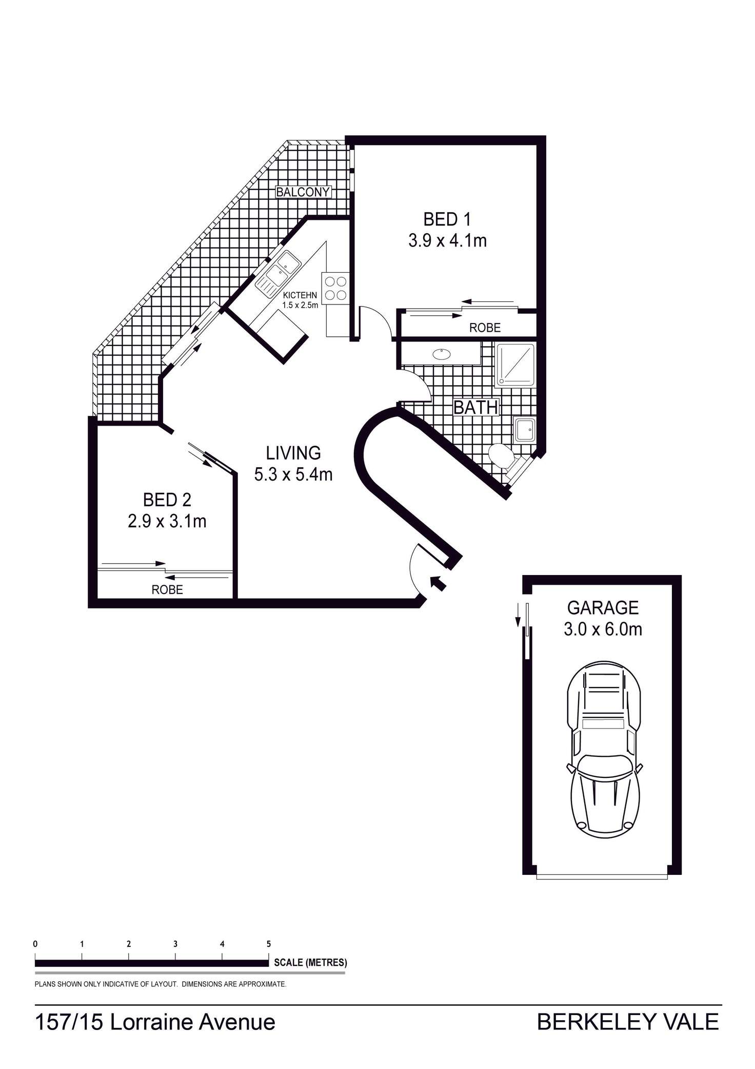 Floorplan of Homely house listing, 157/15 Lorraine Avenue, Berkeley Vale NSW 2261