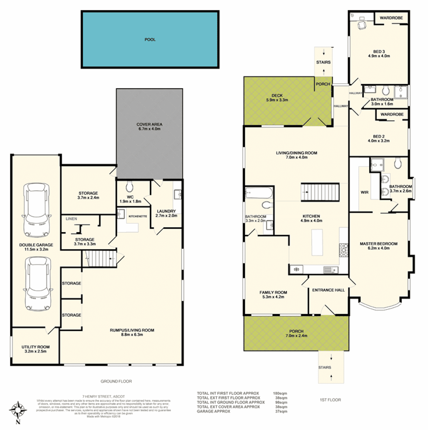 Floorplan of Homely house listing, 7 Henry Street, Ascot QLD 4007