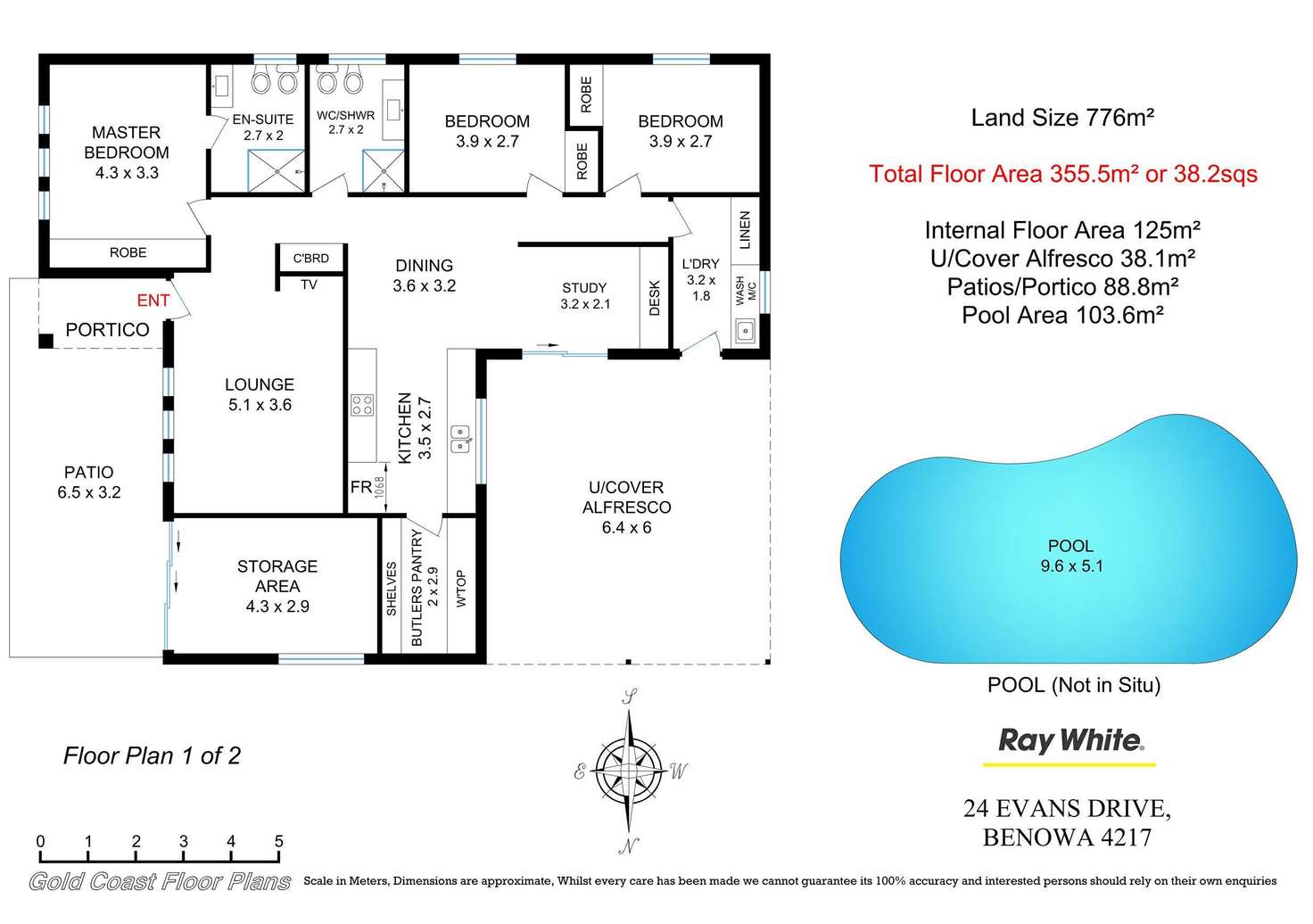 Floorplan of Homely house listing, 24 Evans Drive, Benowa QLD 4217