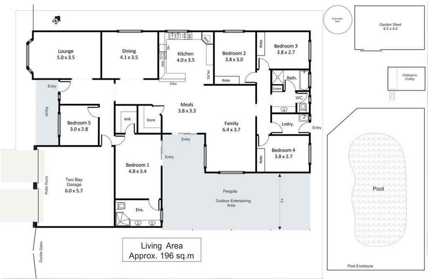 Floorplan of Homely house listing, 12 McLean Street, Berri SA 5343