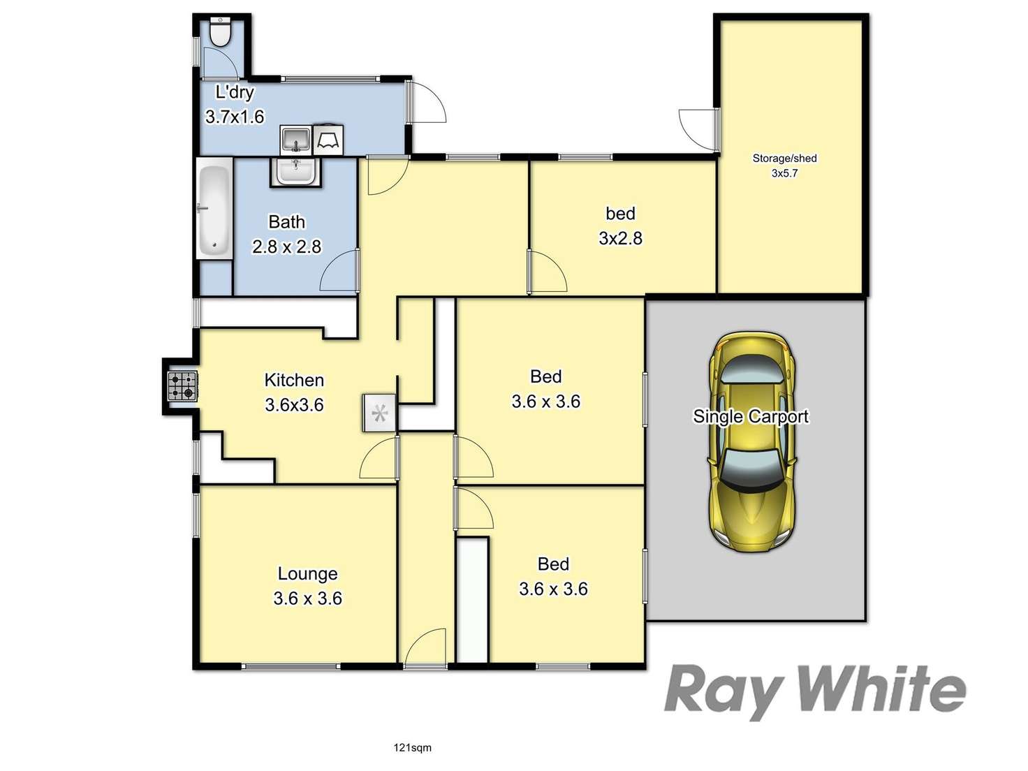 Floorplan of Homely house listing, 60 Roe Street, Benalla VIC 3672