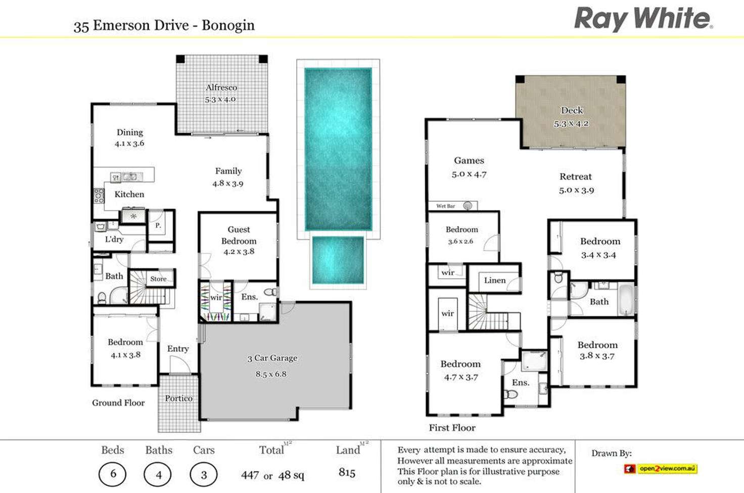 Floorplan of Homely house listing, 35 Emerson Drive, Bonogin QLD 4213