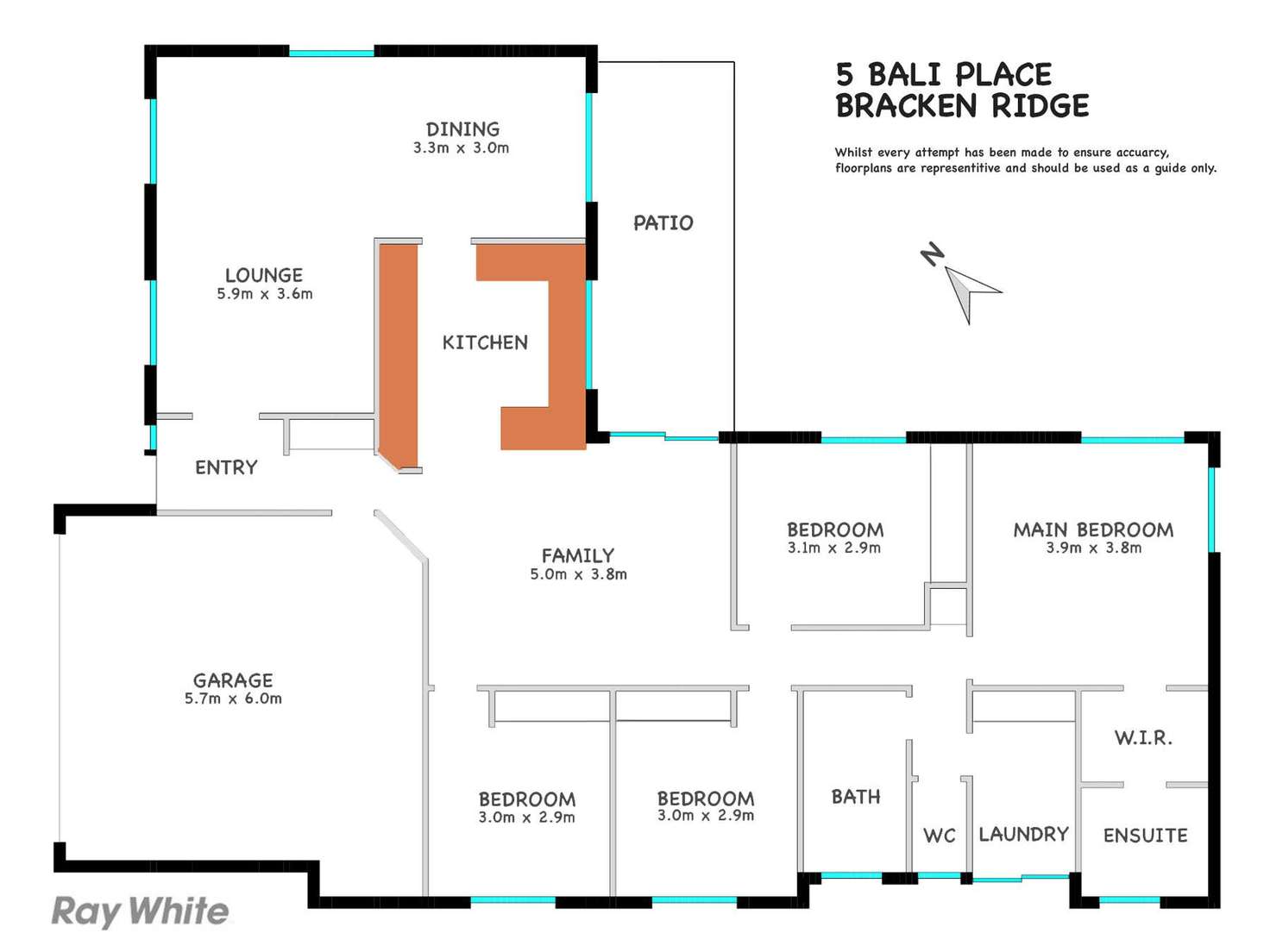 Floorplan of Homely house listing, 5 Bali Place, Bracken Ridge QLD 4017