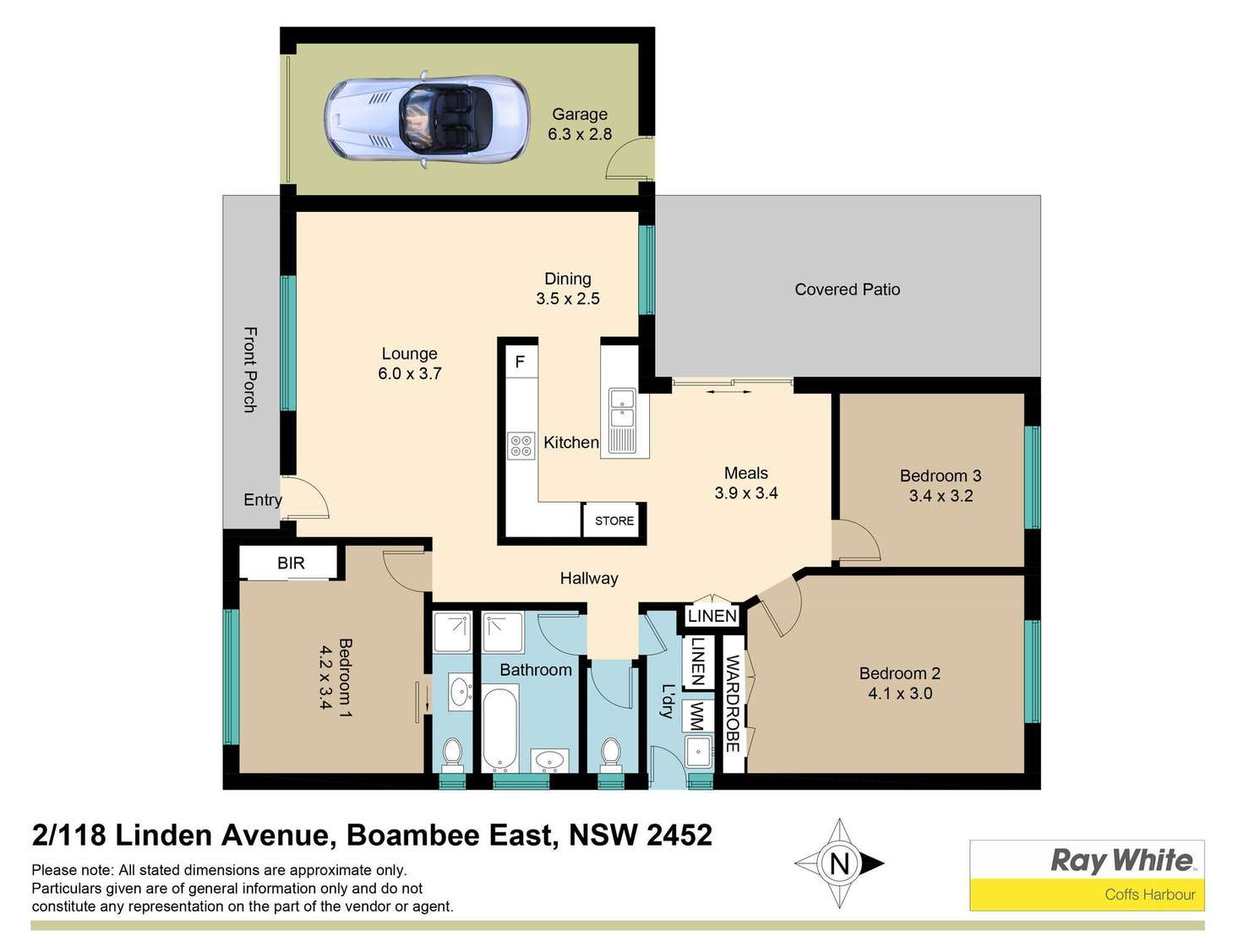 Floorplan of Homely house listing, 2/118 Linden Avenue, Boambee East NSW 2452