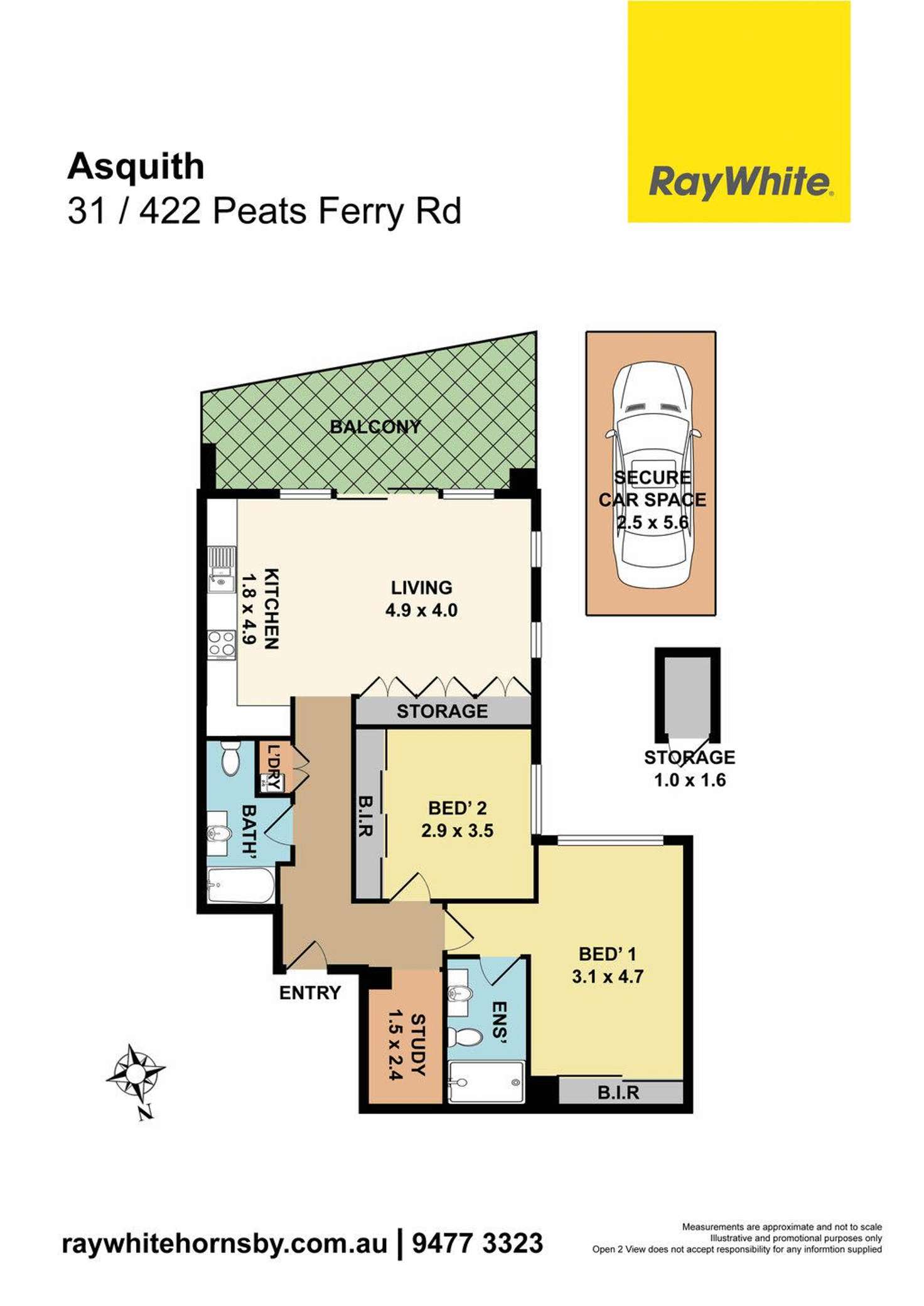 Floorplan of Homely unit listing, 31/422-426 Peats Ferry Road, Asquith NSW 2077