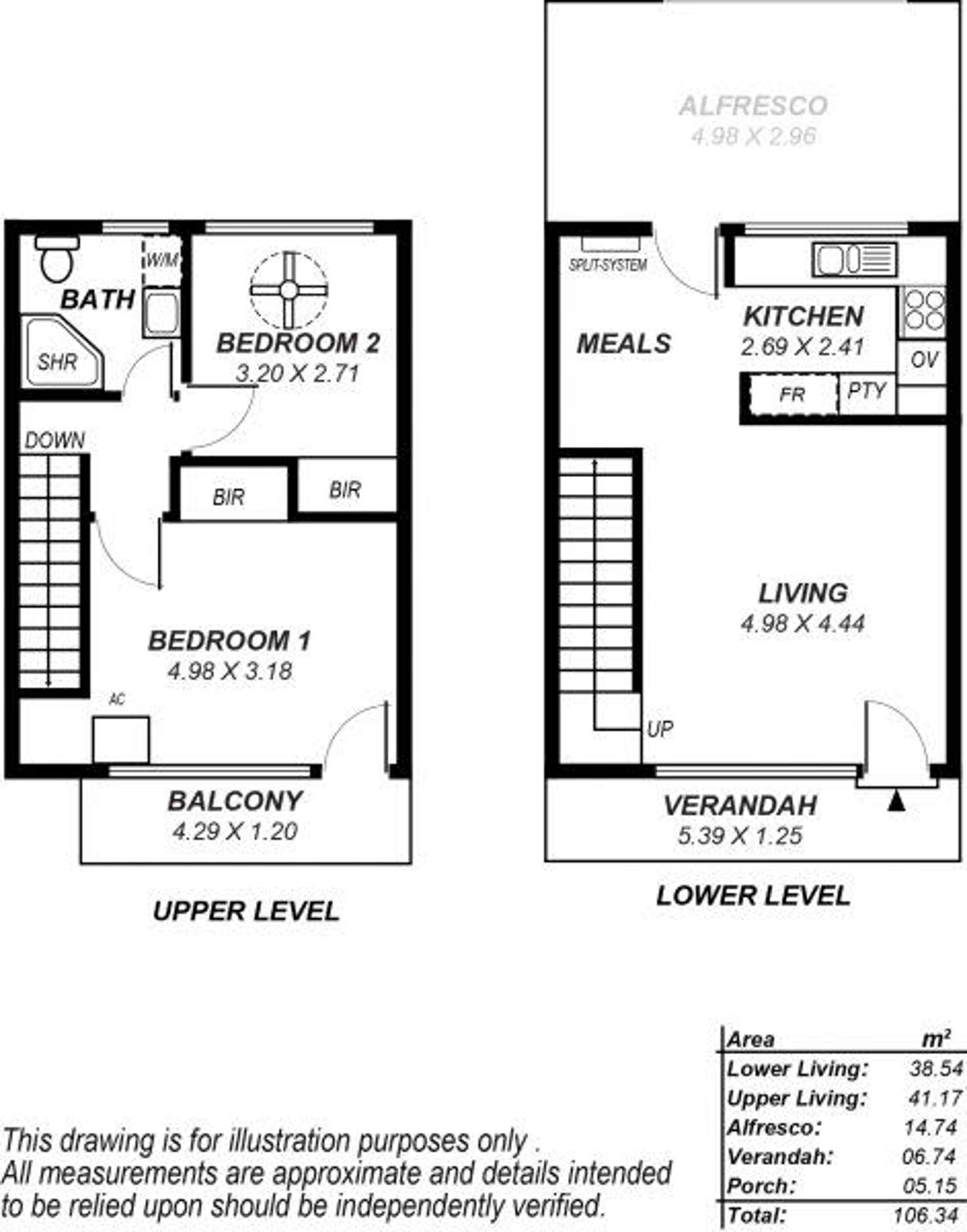 Floorplan of Homely townhouse listing, 3-41A Addison Road, Black Forest SA 5035