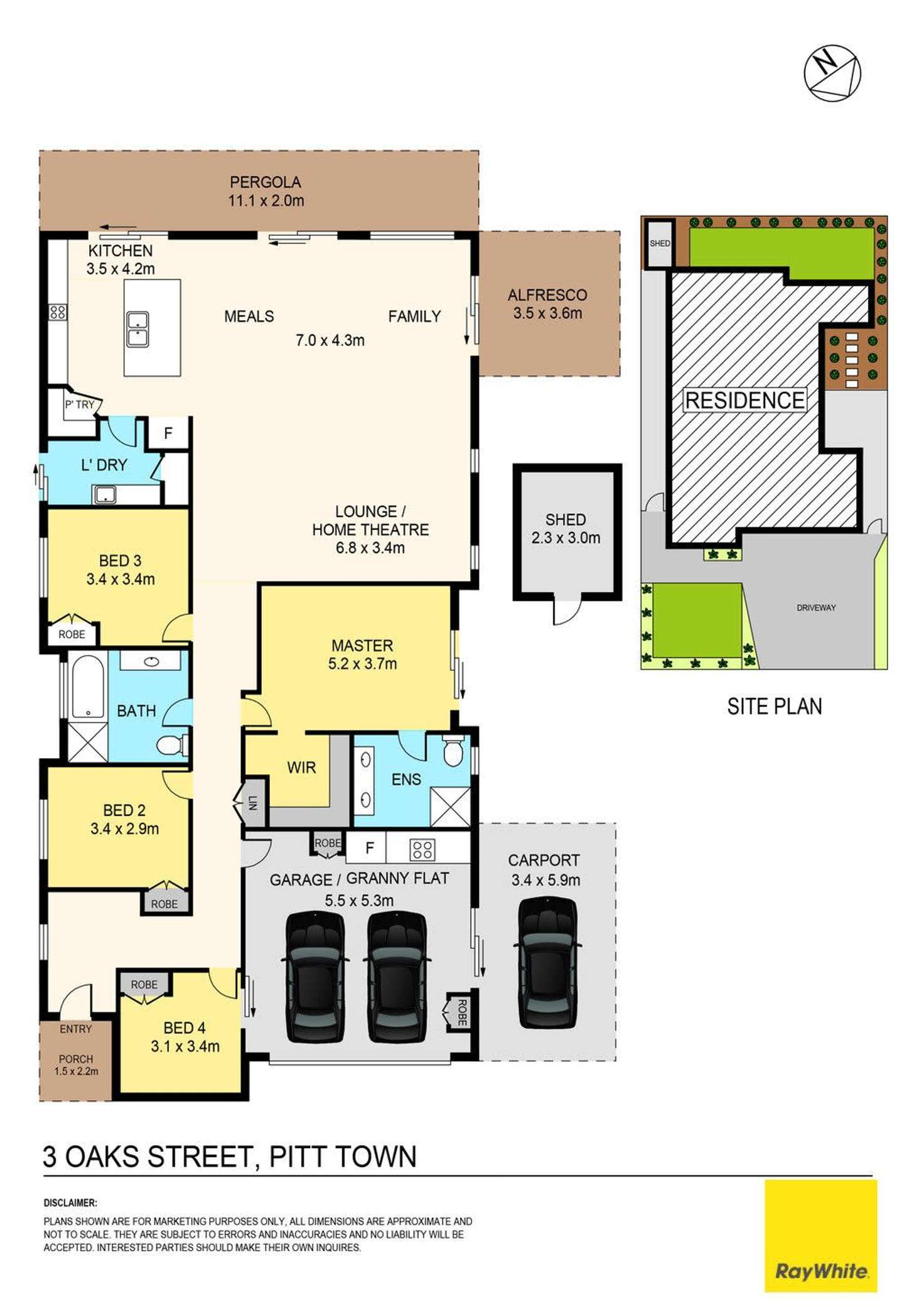 Floorplan of Homely house listing, 3 Oaks Street, Pitt Town NSW 2756