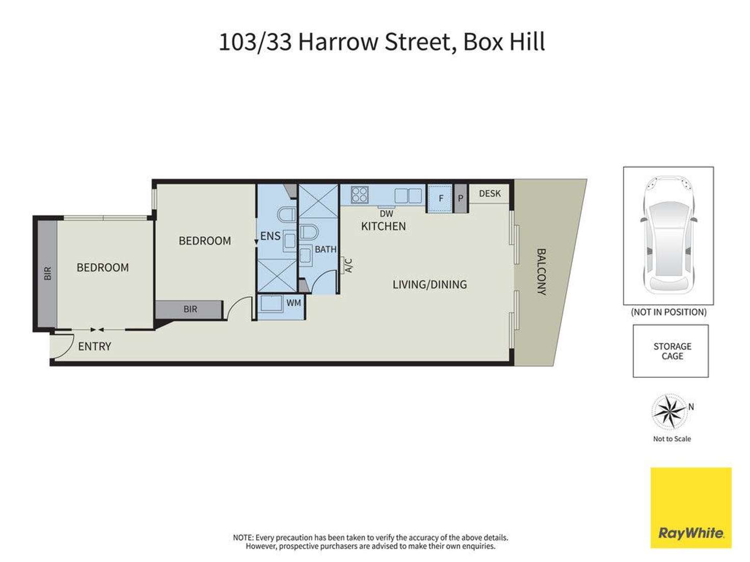 Floorplan of Homely apartment listing, 103/33 Harrow Street, Box Hill VIC 3128