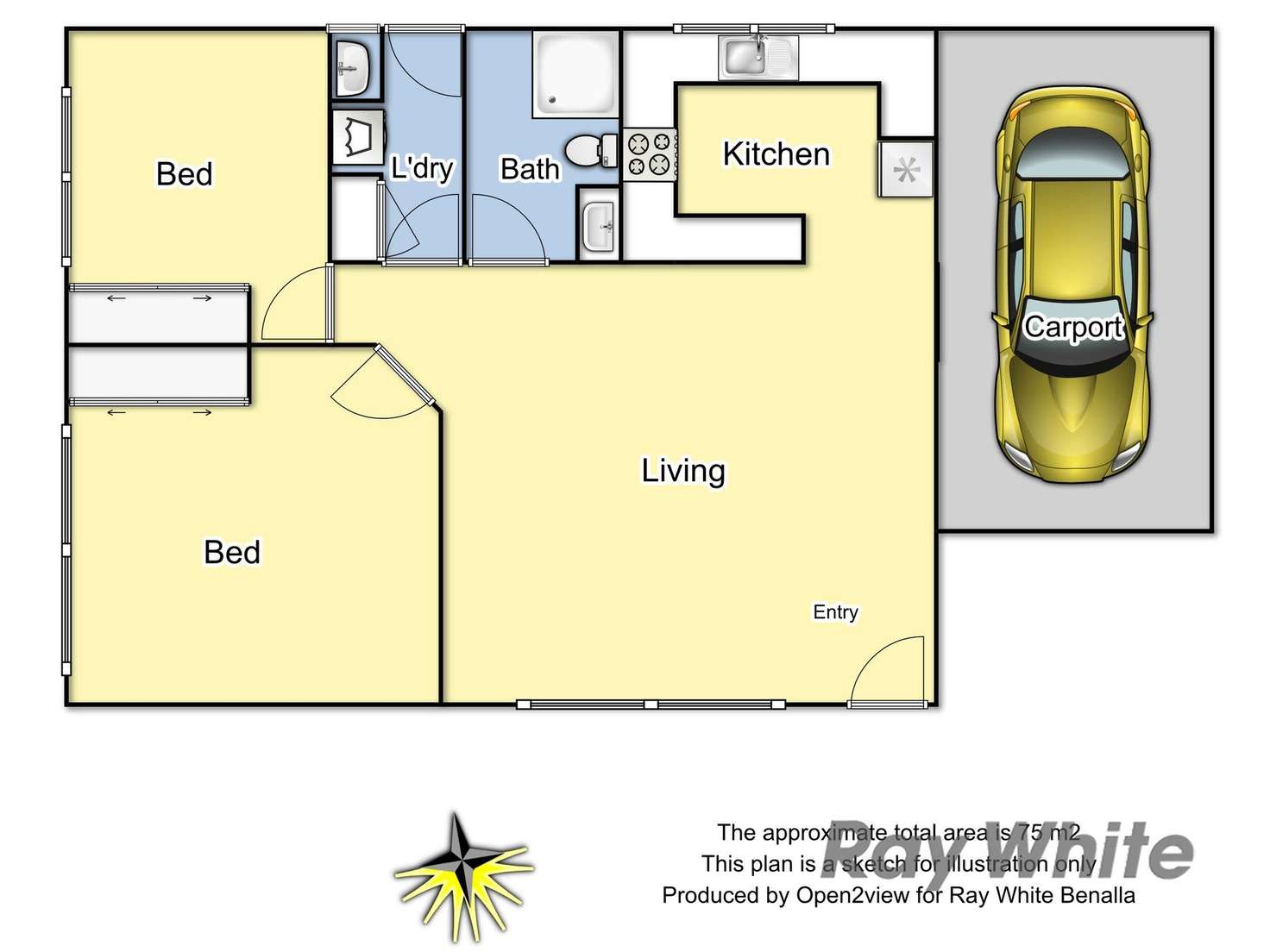 Floorplan of Homely house listing, 4/4 Calder Street, Benalla VIC 3672