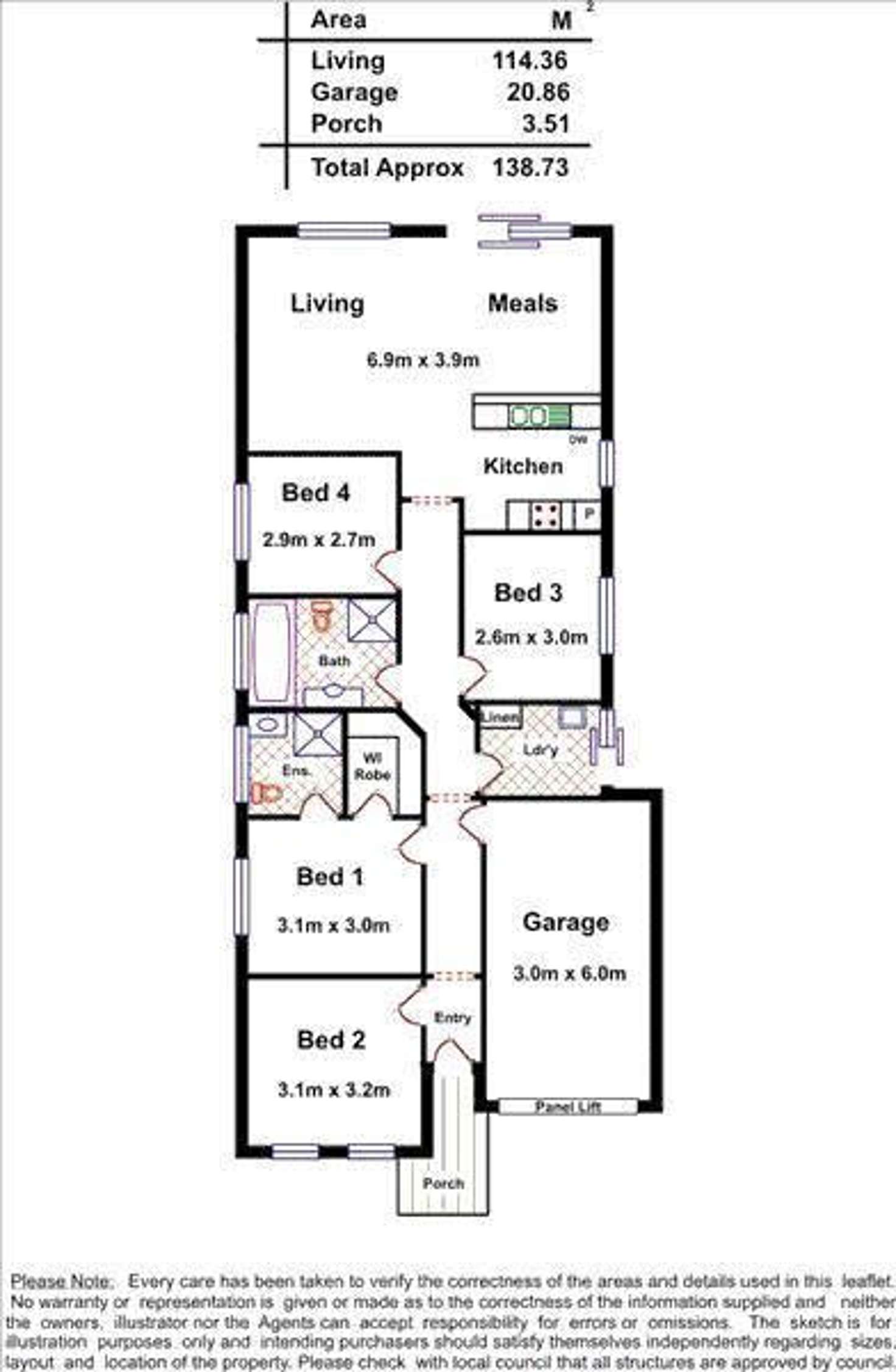 Floorplan of Homely house listing, 36 St Germain Avenue, Andrews Farm SA 5114
