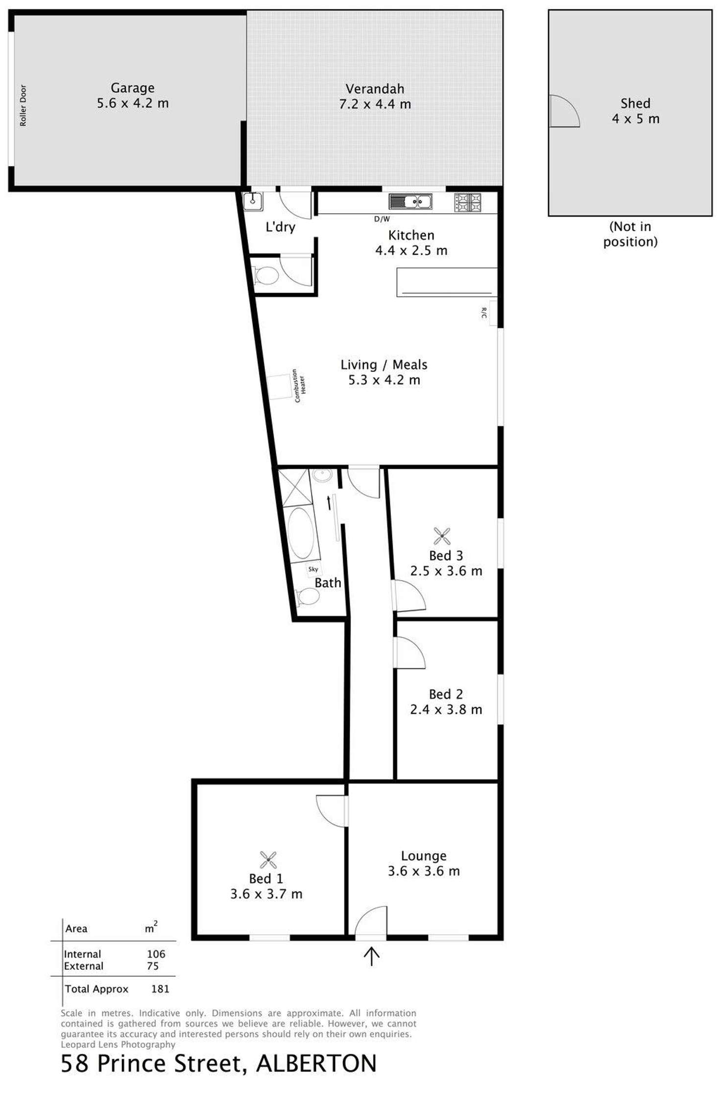 Floorplan of Homely house listing, 58 Prince Street, Alberton SA 5014