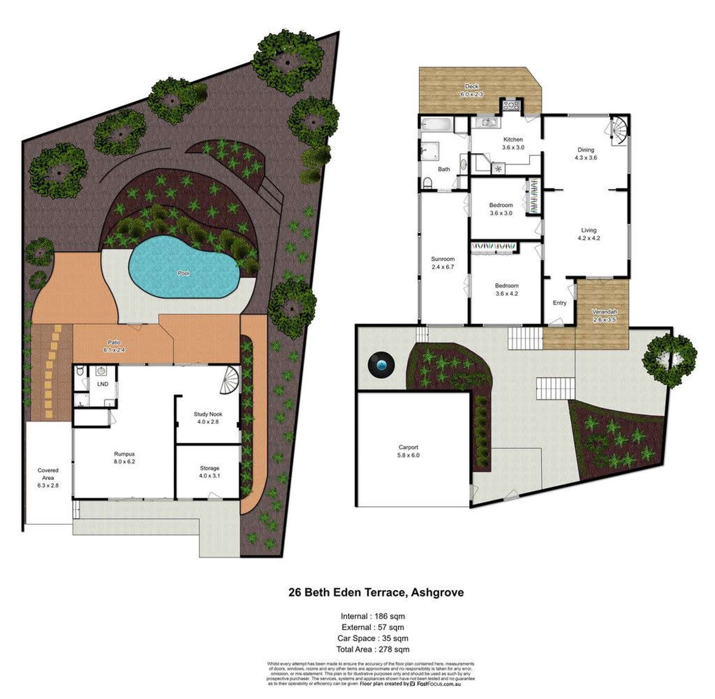 Floorplan of Homely house listing, 26 Beth Eden Terrace, Ashgrove QLD 4060