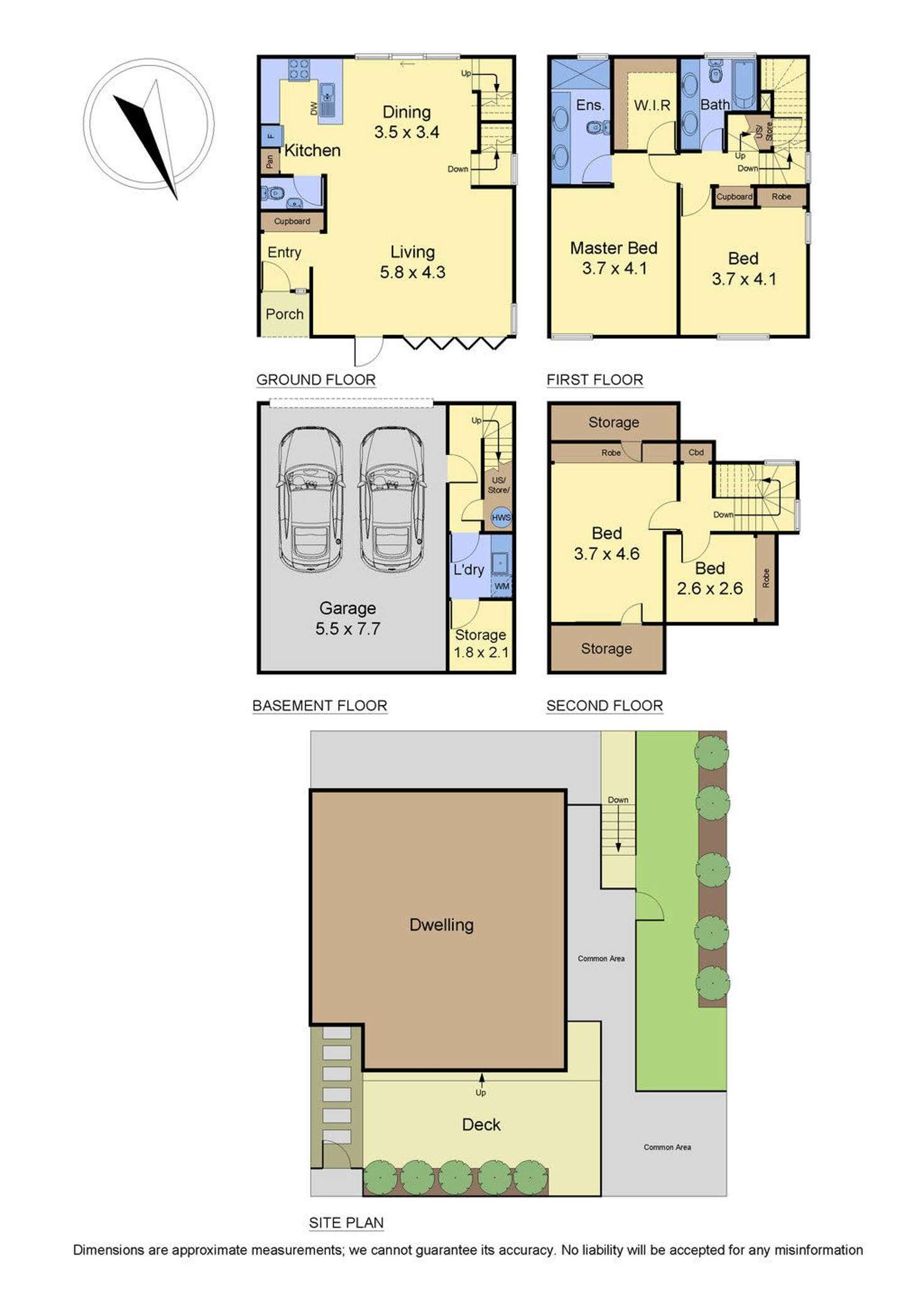 Floorplan of Homely townhouse listing, 4/3 Bolinda Street, Bentleigh VIC 3204