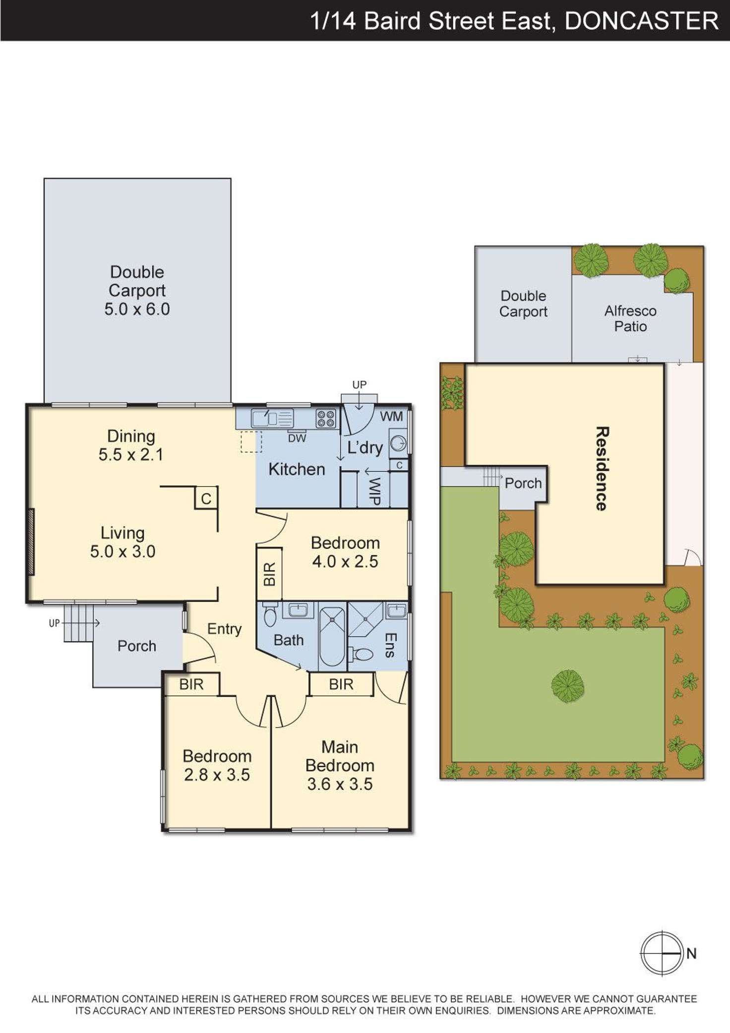 Floorplan of Homely house listing, 1/14 Baird Street East, Doncaster VIC 3108