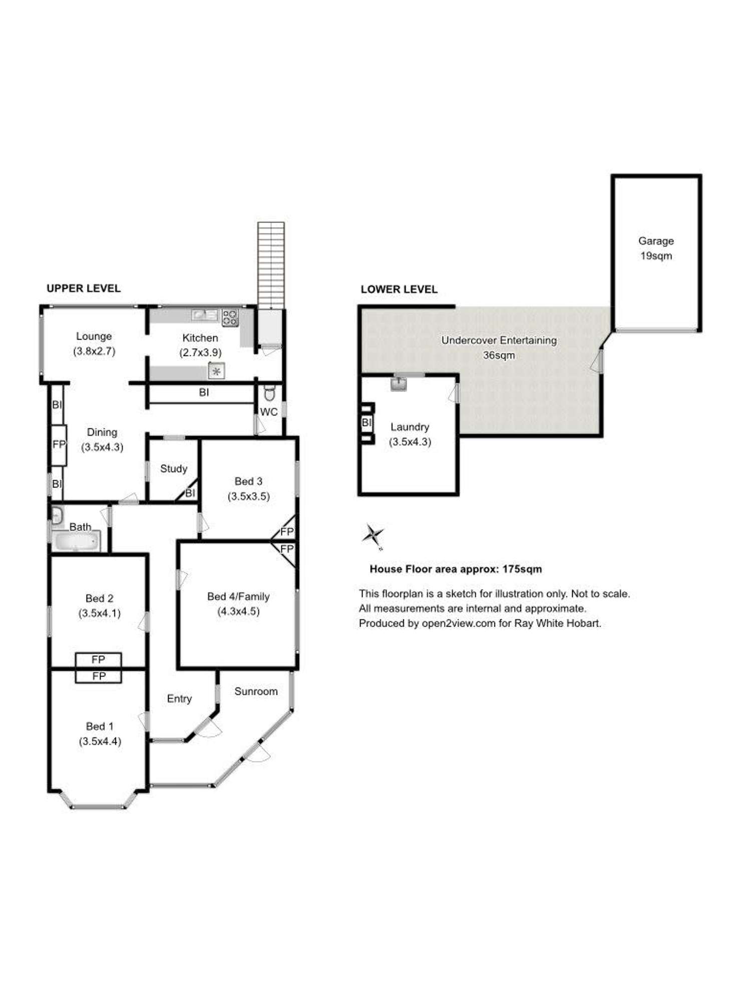 Floorplan of Homely house listing, 14 Cavell Street, West Hobart TAS 7000