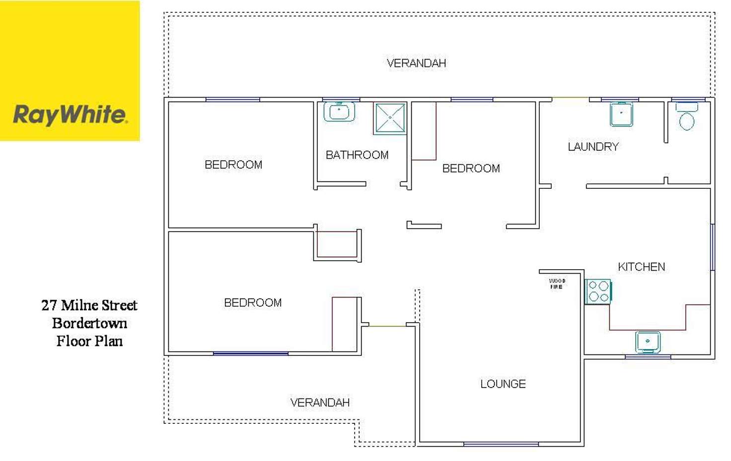 Floorplan of Homely house listing, 27 Milne Street, Bordertown SA 5268
