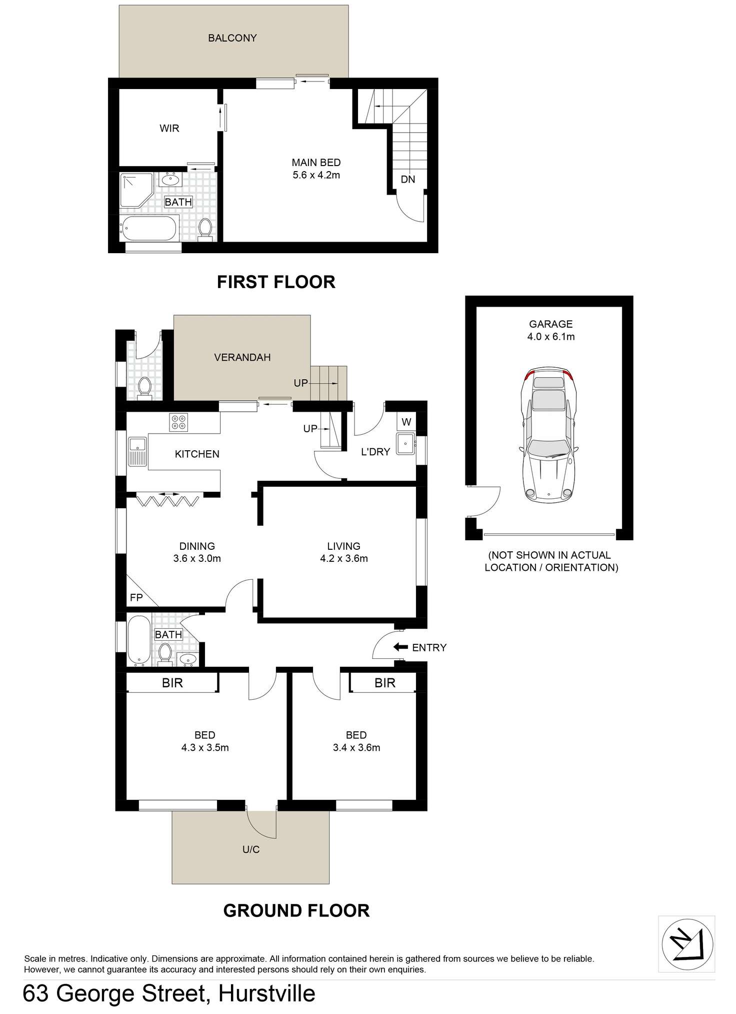 Floorplan of Homely house listing, 63 George Street, South Hurstville NSW 2221