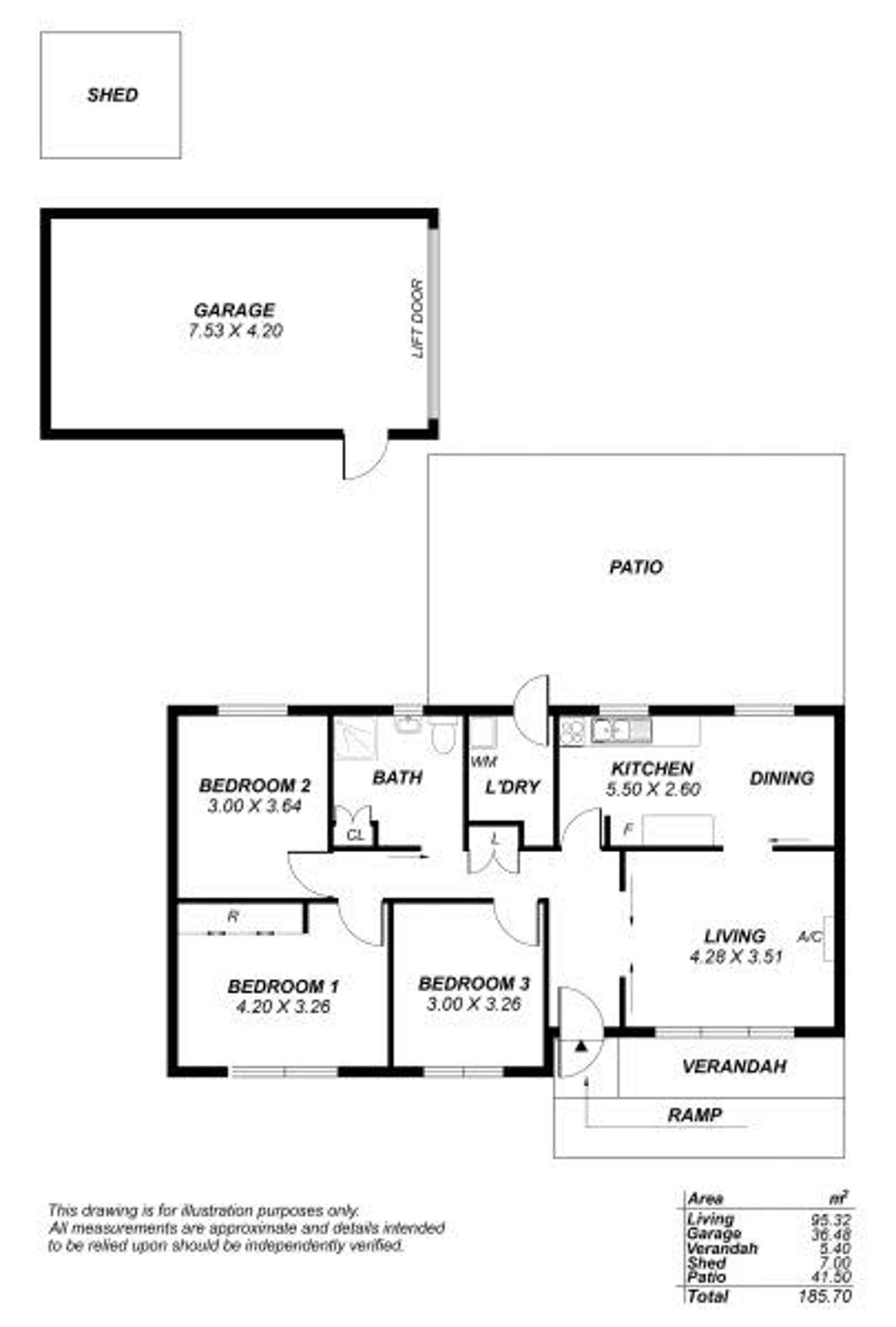 Floorplan of Homely house listing, 8 Aysgarth Avenue, Hectorville SA 5073