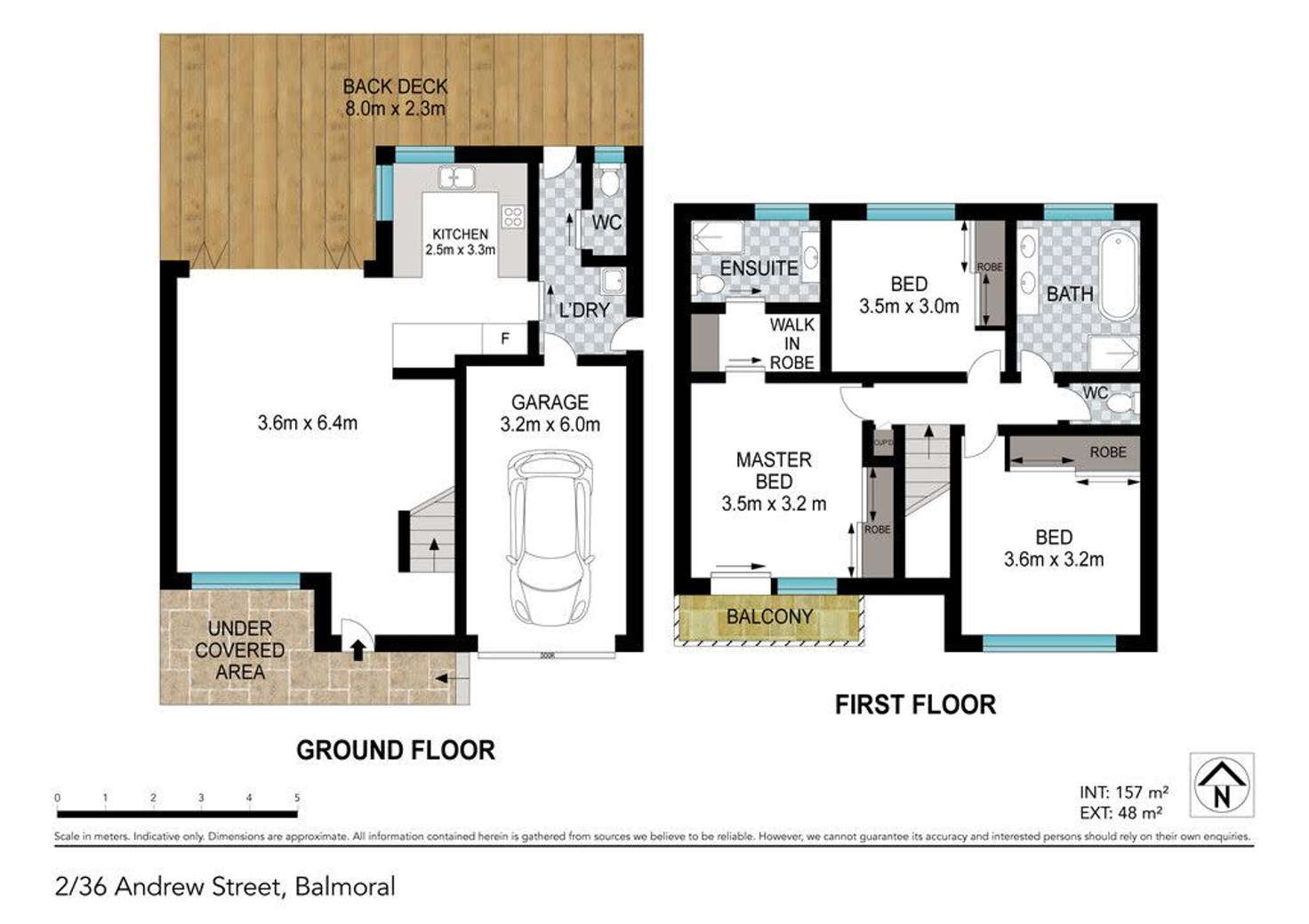 Floorplan of Homely townhouse listing, 2/36 Andrew Street, Balmoral QLD 4171