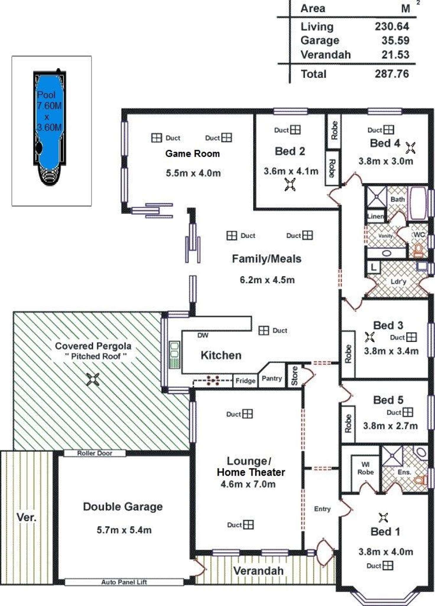 Floorplan of Homely house listing, 26 Eton Drive, Andrews Farm SA 5114