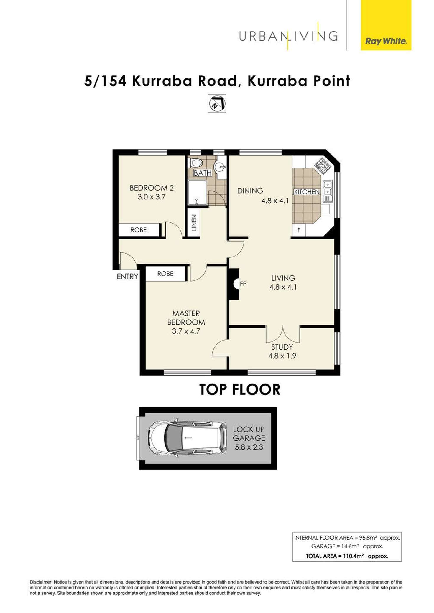 Floorplan of Homely apartment listing, 5/154 Kurraba Road, Kurraba Point NSW 2089