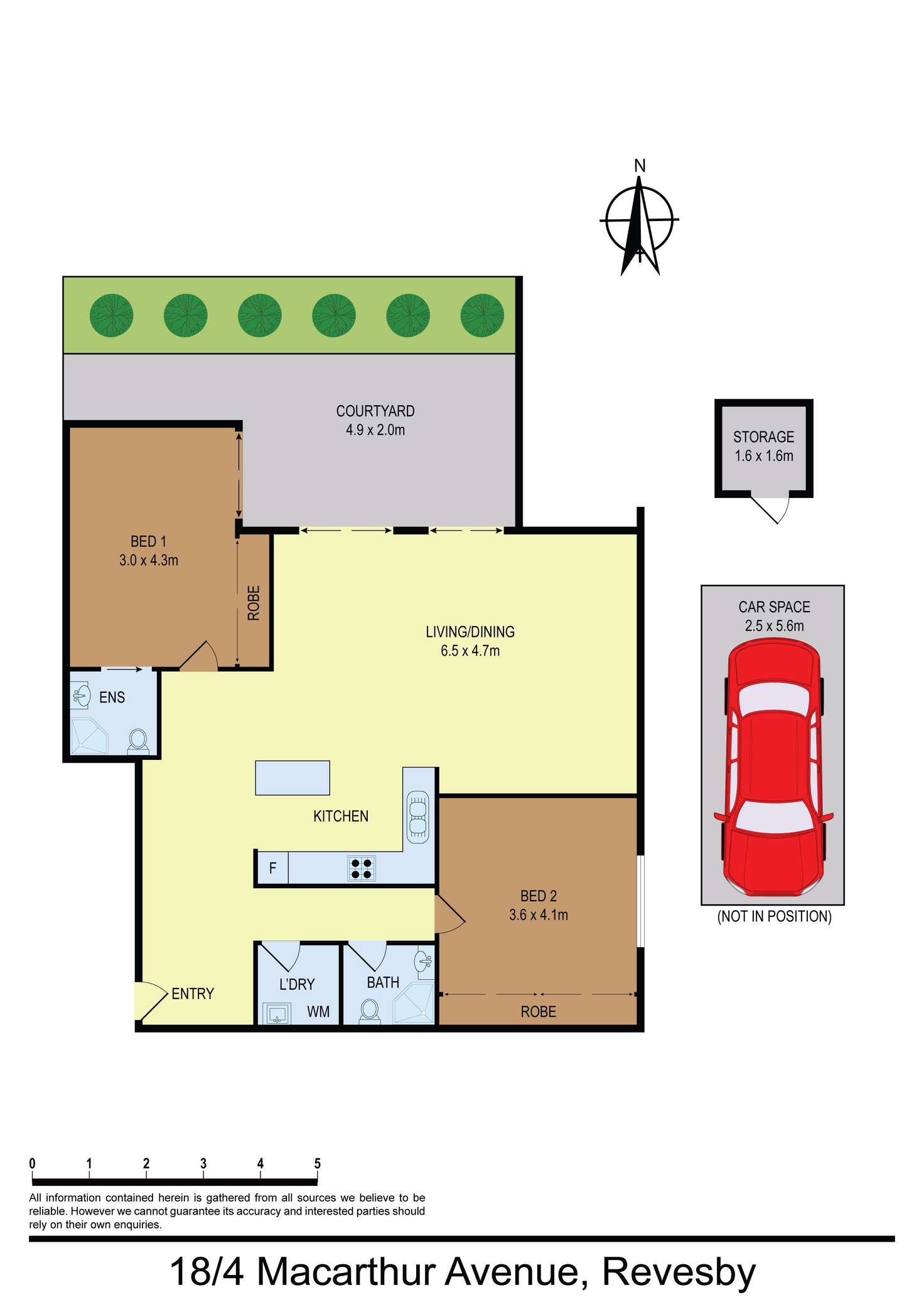 Floorplan of Homely unit listing, 18/4 Macarthur Avenue, Revesby NSW 2212