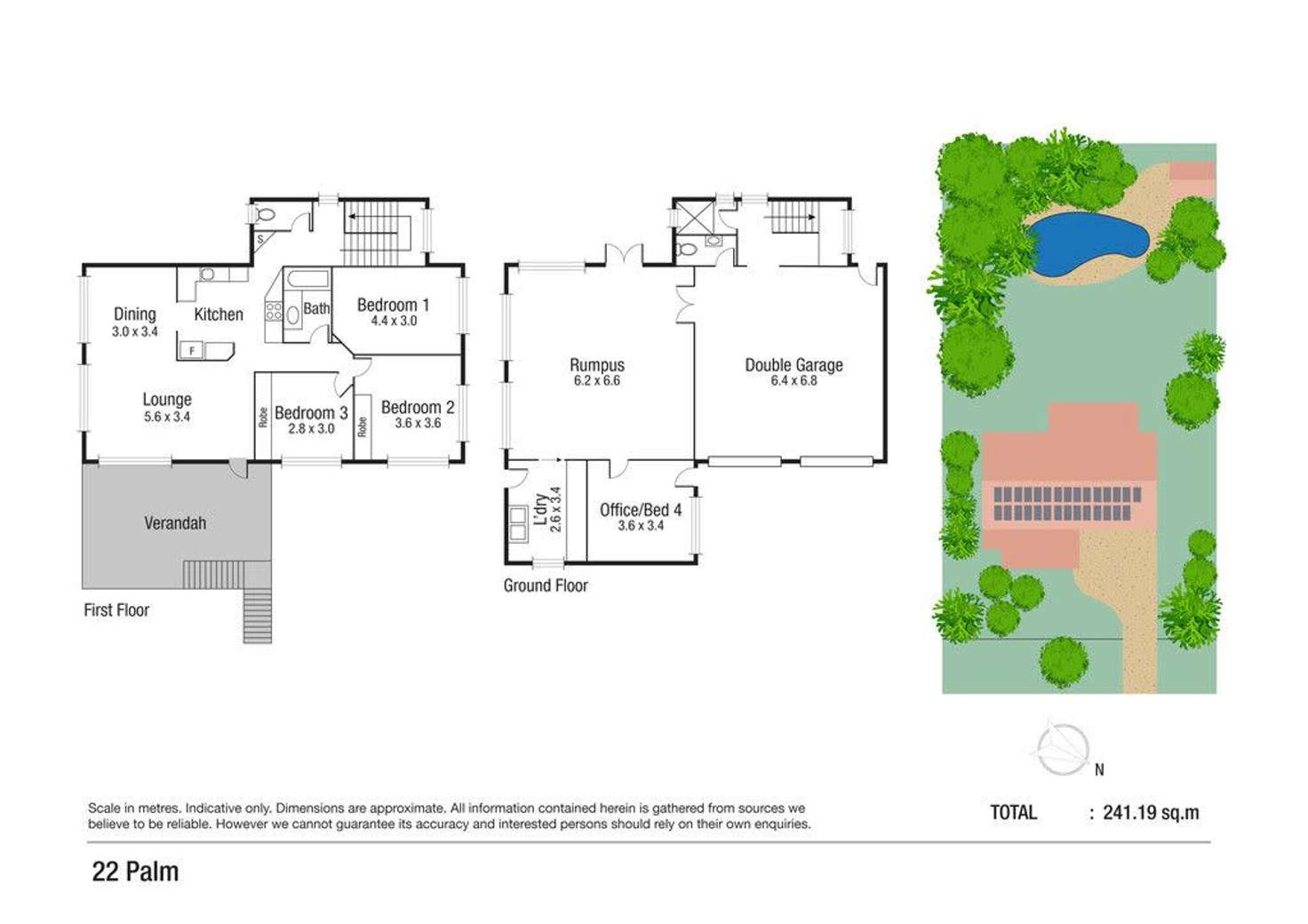 Floorplan of Homely house listing, 22 Palm Street, Rowes Bay QLD 4810
