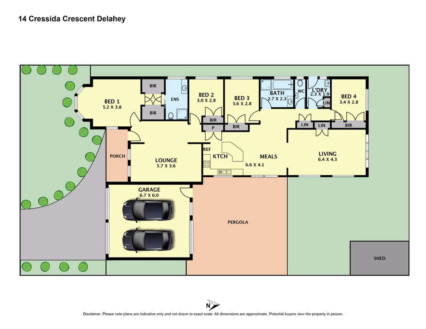 Floorplan of Homely house listing, 14 Cressida Crescent, Sydenham VIC 3037