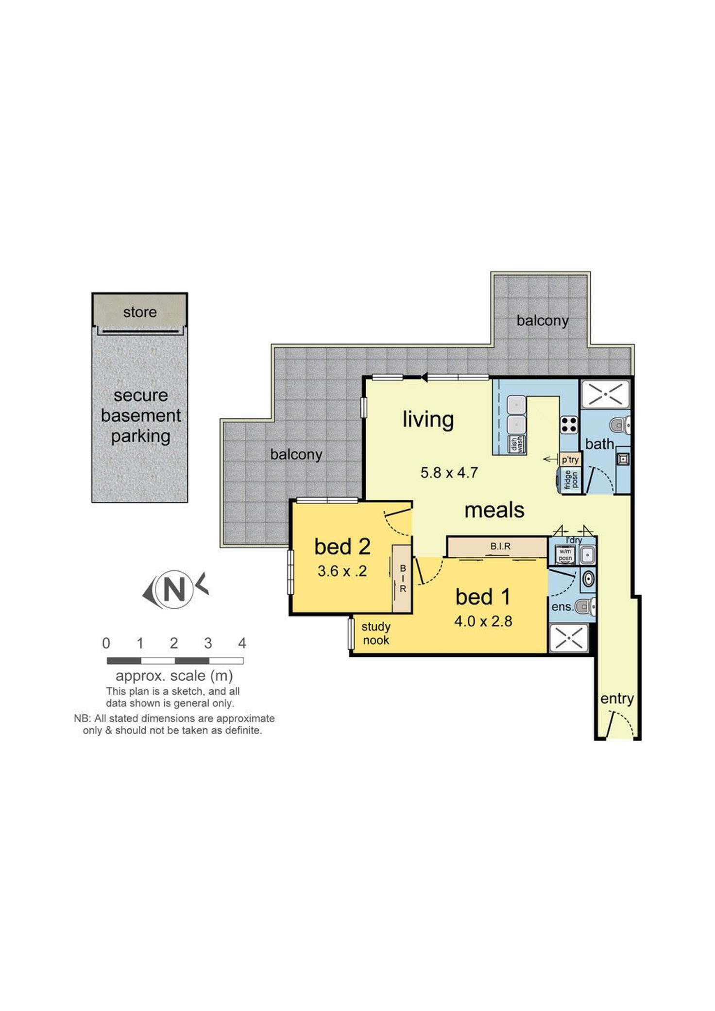 Floorplan of Homely apartment listing, 202/29-33 Loranne Street, Bentleigh VIC 3204