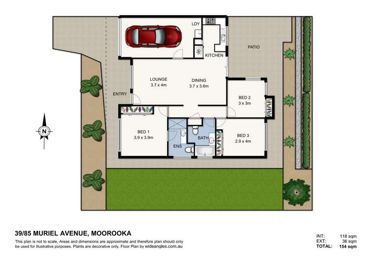Floorplan of Homely townhouse listing, 39/85 Muriel Avenue, Moorooka QLD 4105