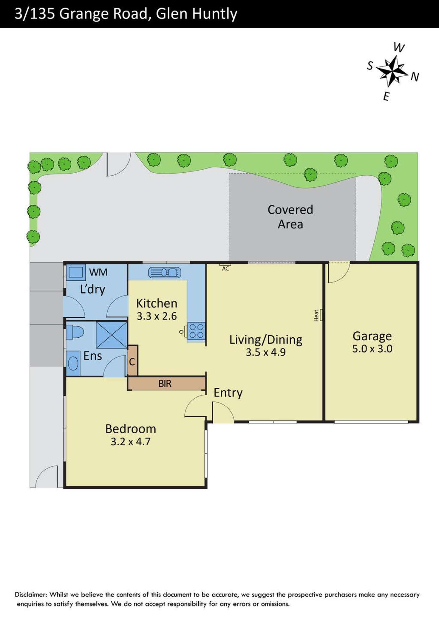 Floorplan of Homely unit listing, 3/135 Grange Road, Glen Huntly VIC 3163