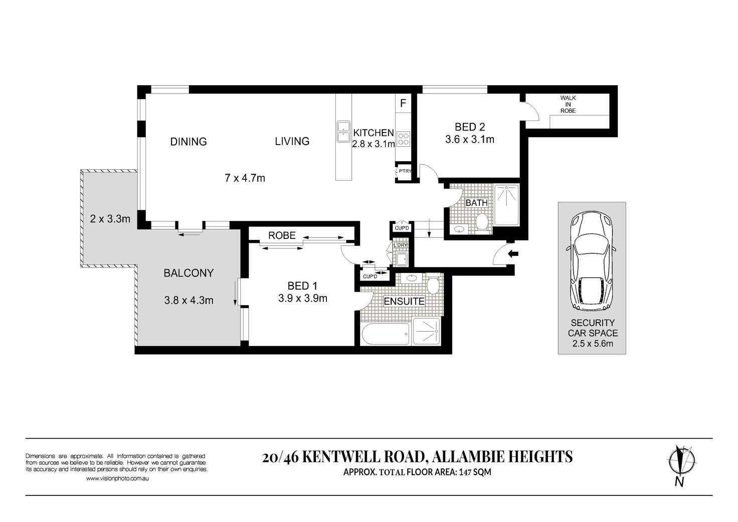 Floorplan of Homely unit listing, 20/46-52 Kentwell Road, Allambie Heights NSW 2100