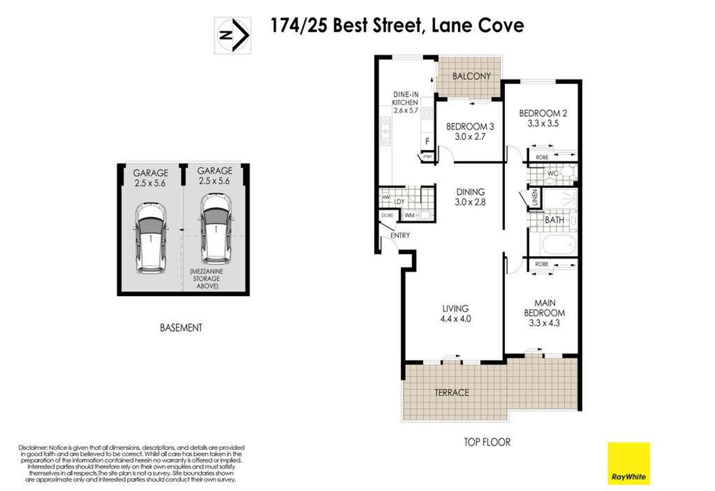 Floorplan of Homely apartment listing, 174/25 Best Street, Lane Cove NSW 2066