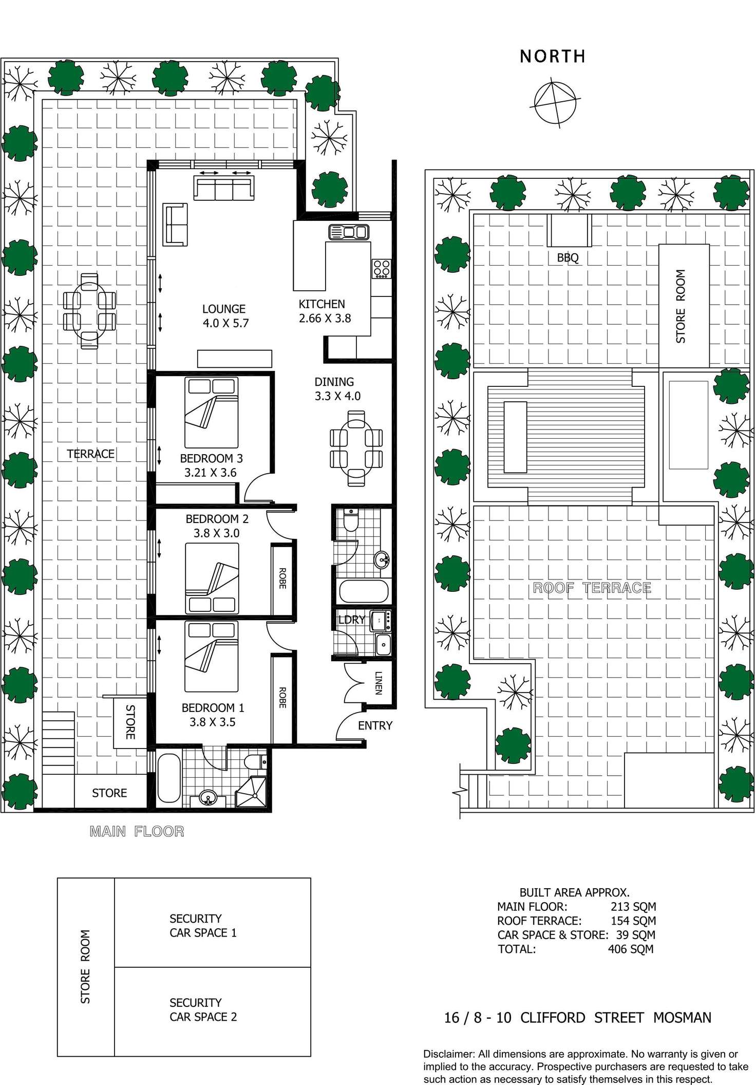 Floorplan of Homely apartment listing, 16/8-10 Clifford Street, Mosman NSW 2088