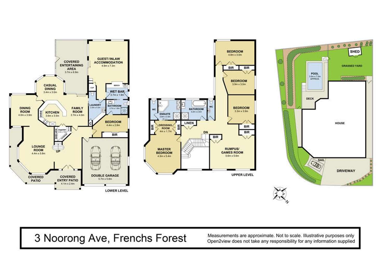 Floorplan of Homely house listing, 3 Noorong Avenue, Frenchs Forest NSW 2086