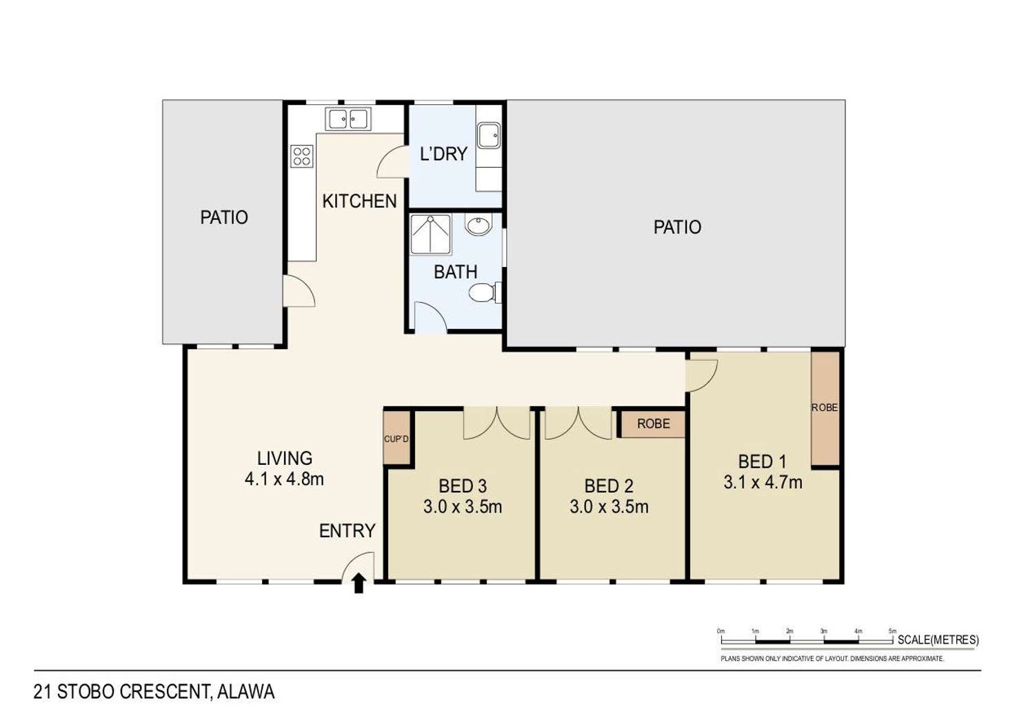 Floorplan of Homely house listing, 21 Stobo Crescent, Alawa NT 810