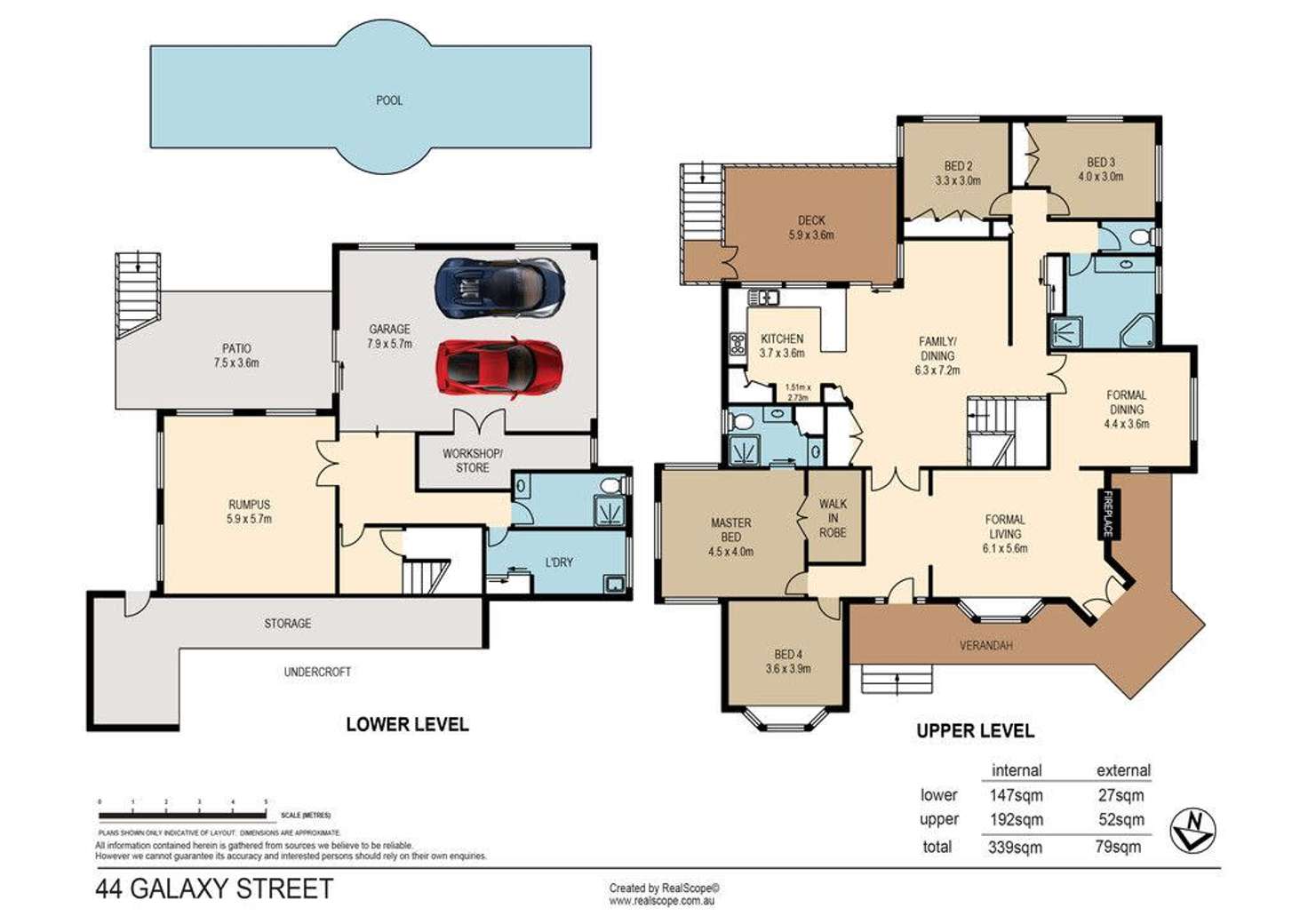 Floorplan of Homely house listing, 44 Galaxy Street, Bridgeman Downs QLD 4035