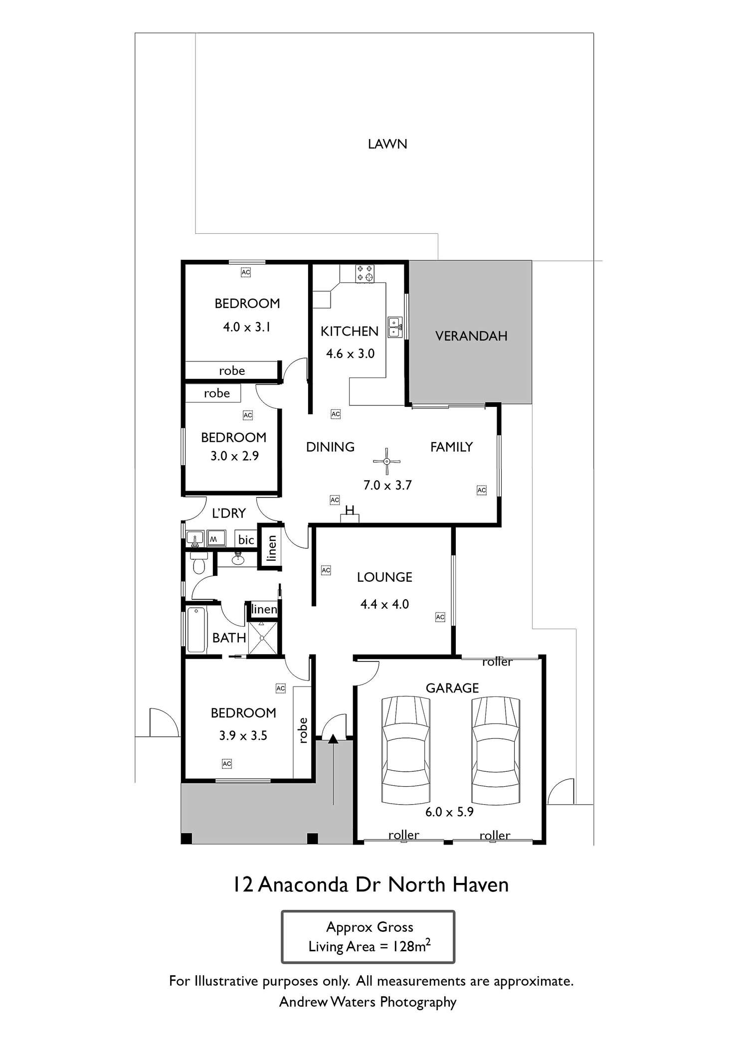 Floorplan of Homely house listing, 12 Anaconda Drive, North Haven SA 5018