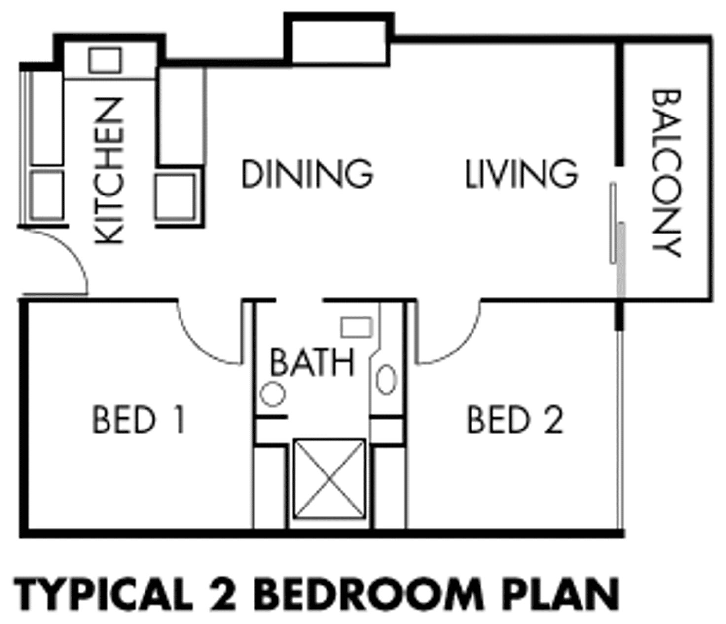 Floorplan of Homely unit listing, 110/156 Clotworthy Street - Kalbarri Beach Resort, Kalbarri WA 6536