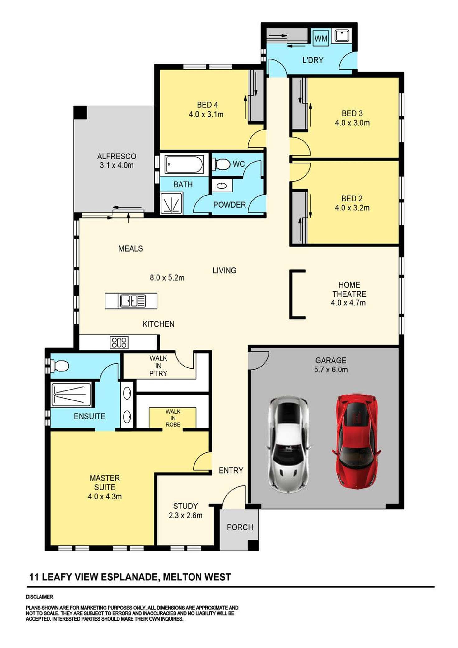 Floorplan of Homely house listing, 11 Leafy View Esplanade, Harkness VIC 3337