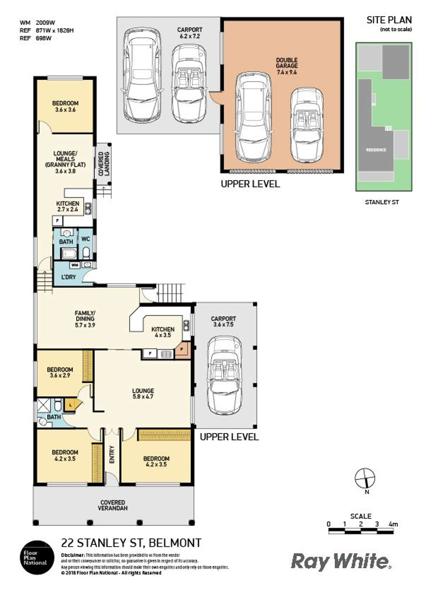 Floorplan of Homely house listing, 22 Stanley Street, Belmont NSW 2280