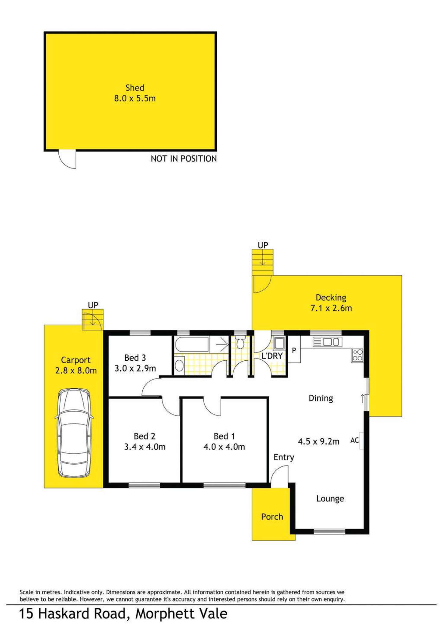 Floorplan of Homely house listing, 15 Haskard Road, Morphett Vale SA 5162