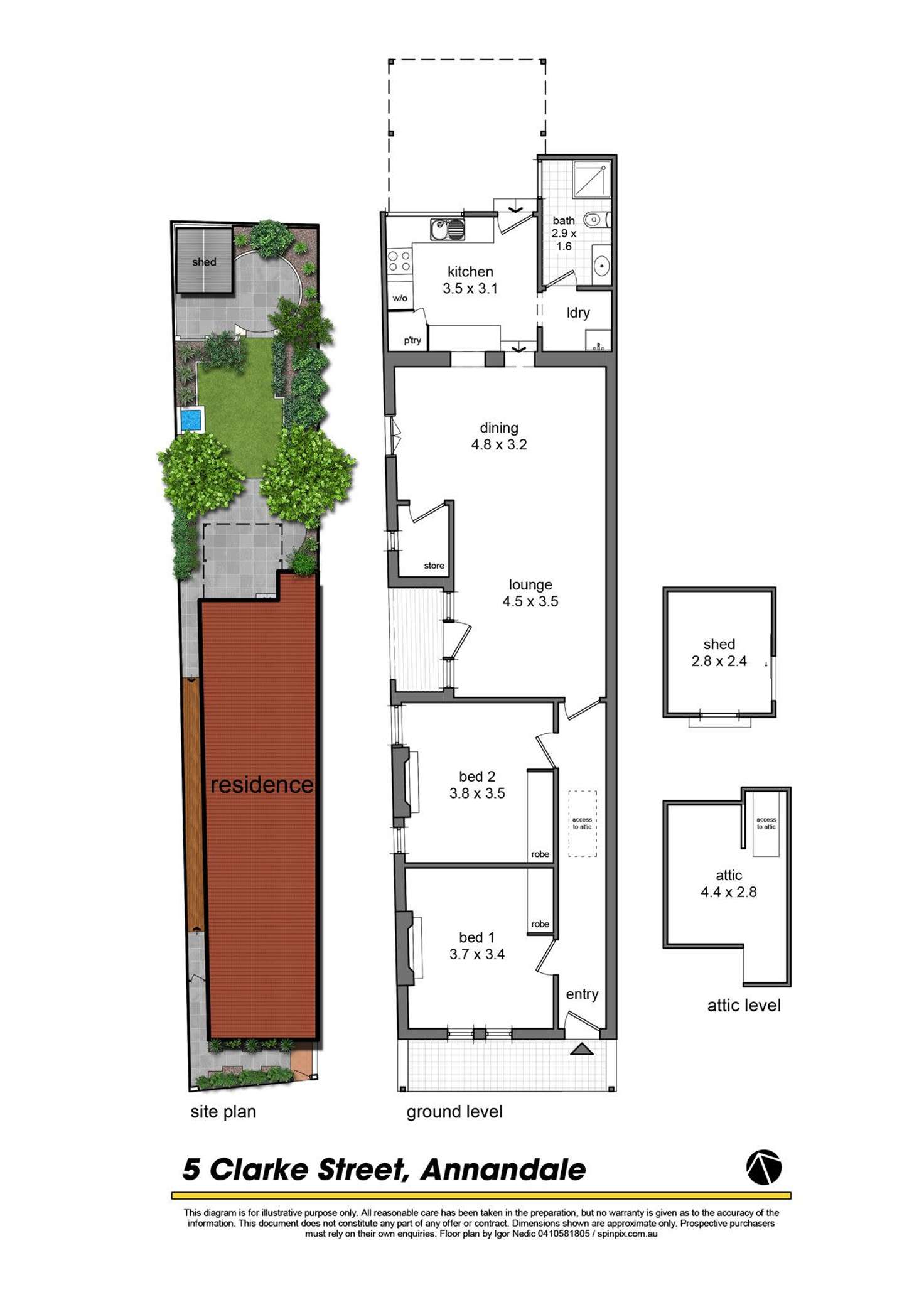 Floorplan of Homely house listing, 5 Clarke Street, Annandale NSW 2038