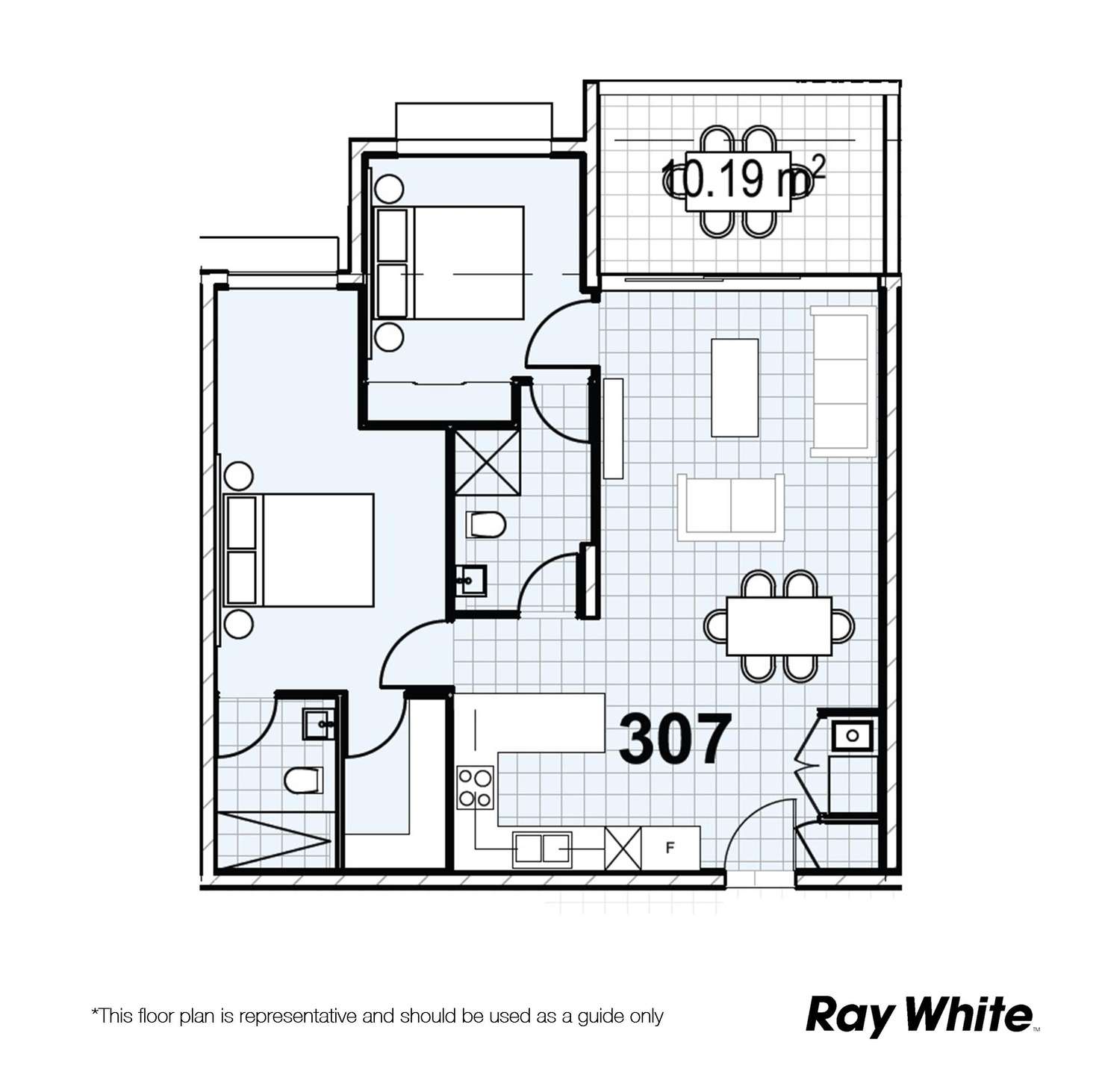 Floorplan of Homely unit listing, 307/11-17 Ethel Street, Chermside QLD 4032