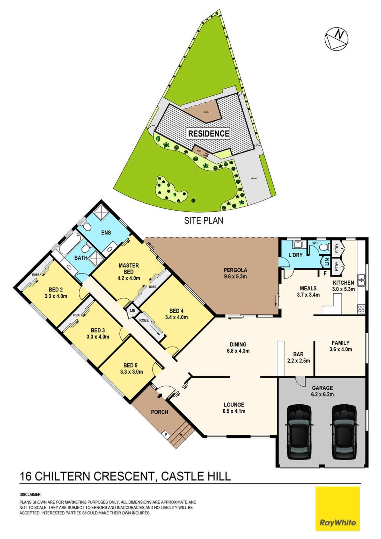 Floorplan of Homely house listing, 16 Chiltern Crescent, Castle Hill NSW 2154