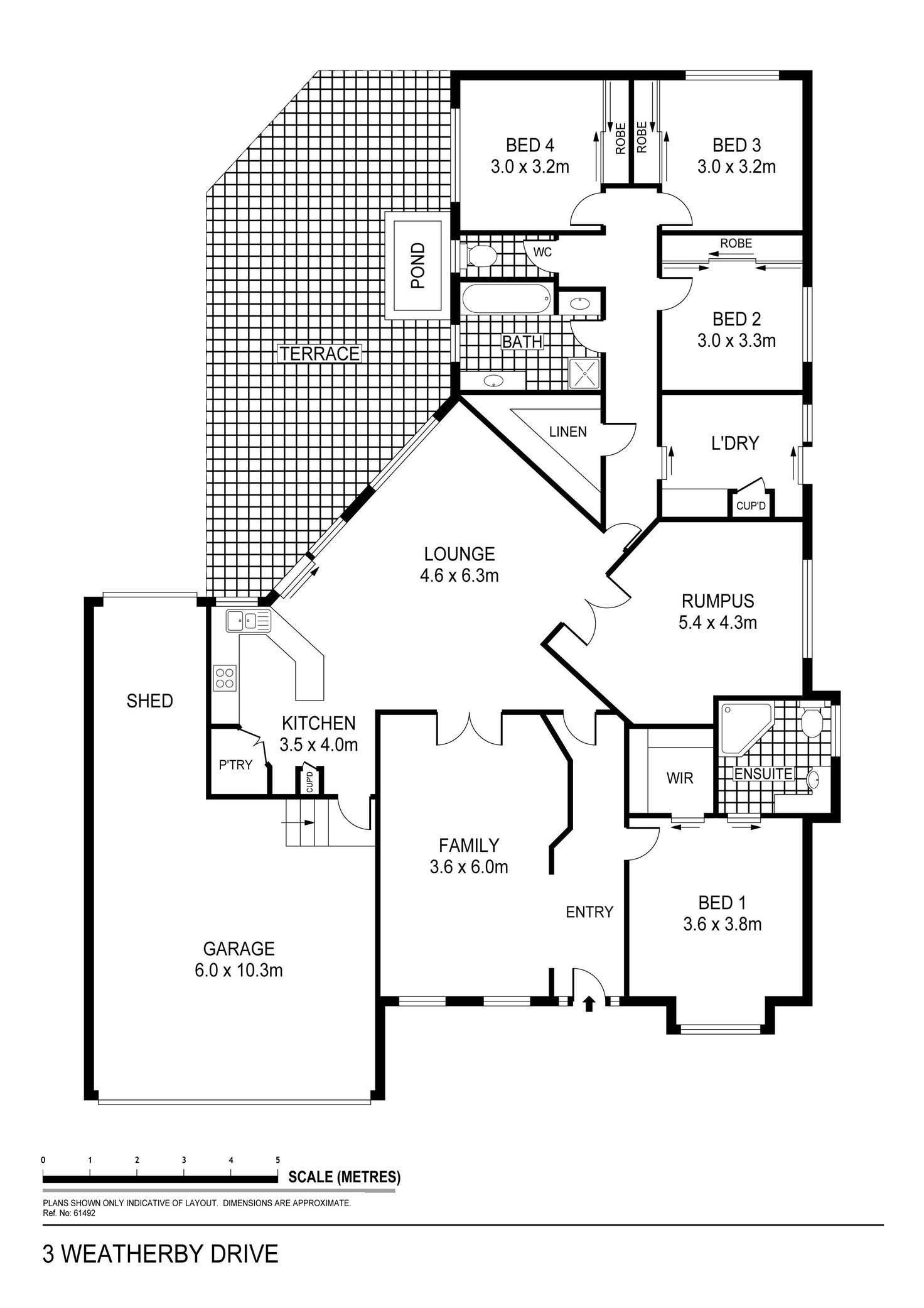Floorplan of Homely house listing, 3 Weatherby Drive, Strathdale VIC 3550
