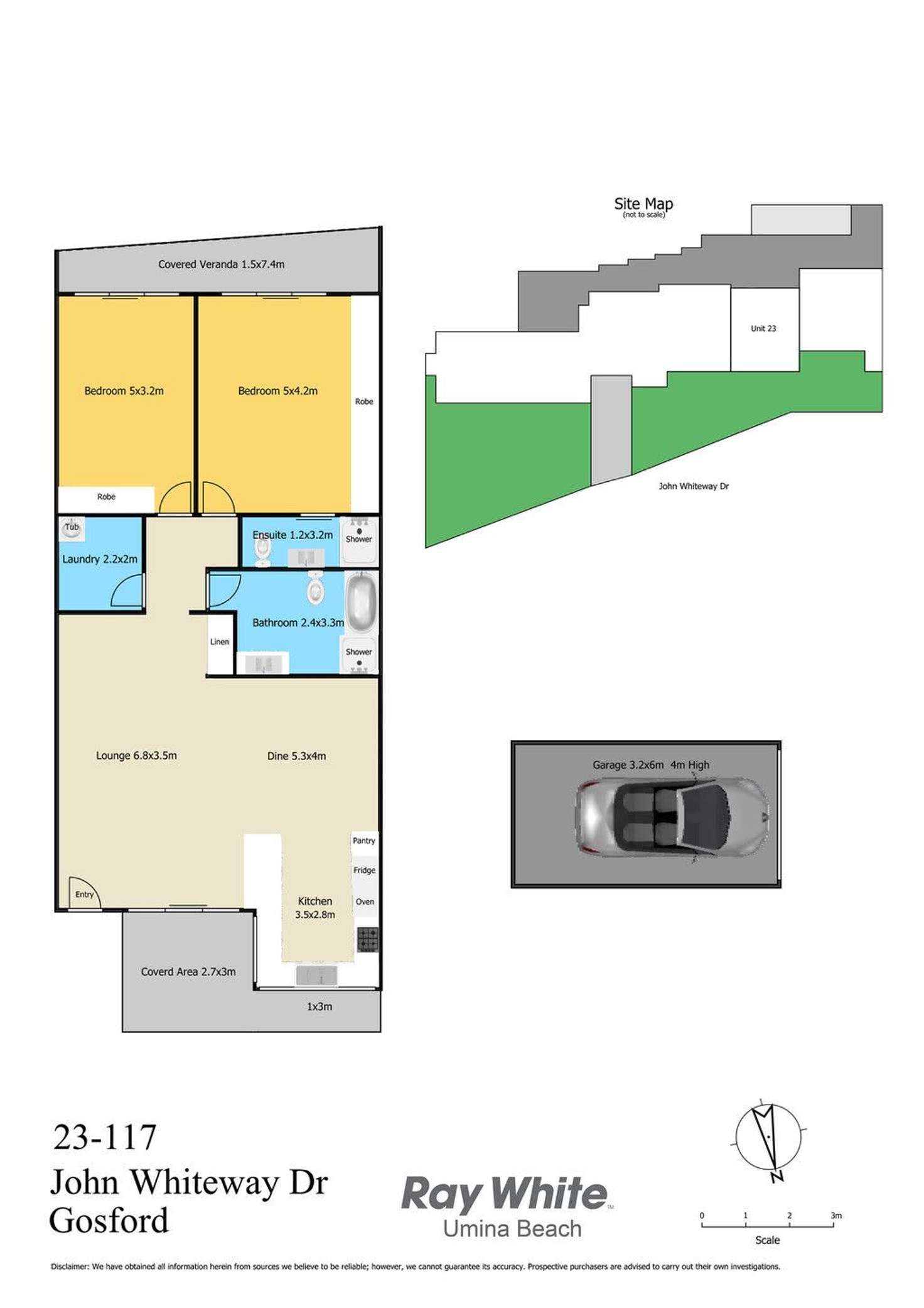 Floorplan of Homely unit listing, 23/117 John Whiteway Drive, Gosford NSW 2250