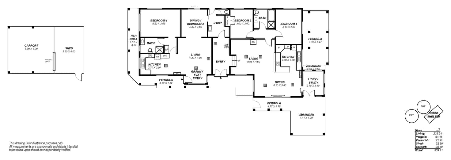 Floorplan of Homely house listing, 1 Oakley Road, Aberfoyle Park SA 5159