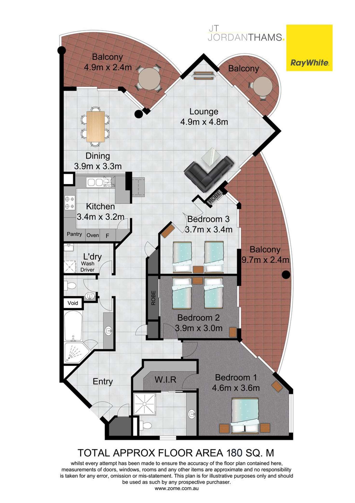 Floorplan of Homely apartment listing, 2 View Avenue, Surfers Paradise QLD 4217