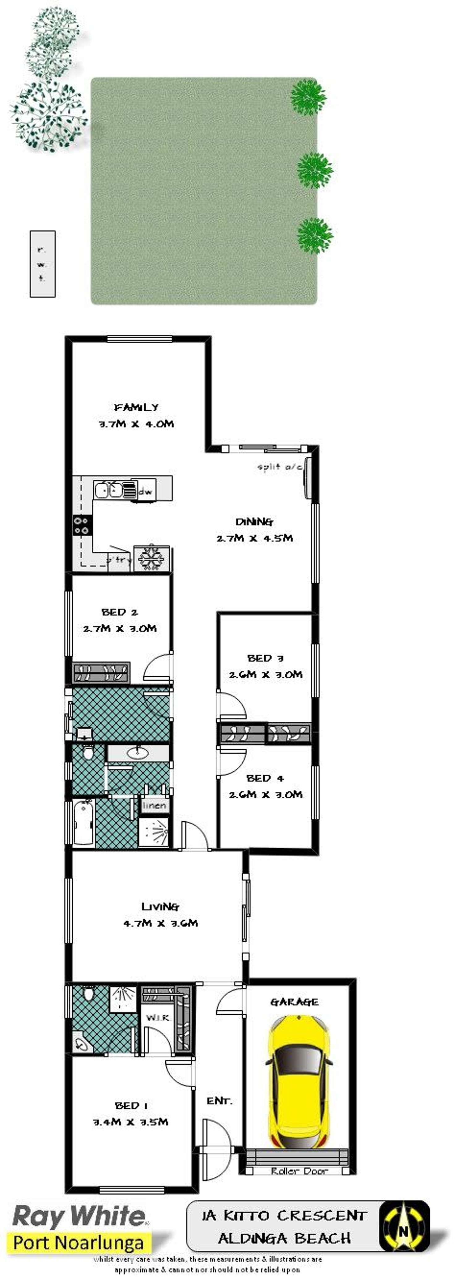 Floorplan of Homely house listing, 1A Kitto Crescent, Aldinga Beach SA 5173